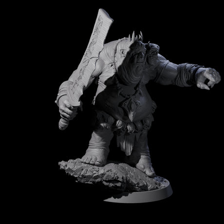 Deformed Ogre B Miniature for Dungeons and Dragons, Pathfinder or other TTRPGs