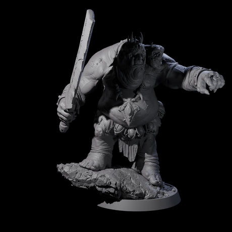 Deformed Ogre B Miniature for Dungeons and Dragons, Pathfinder or other TTRPGs
