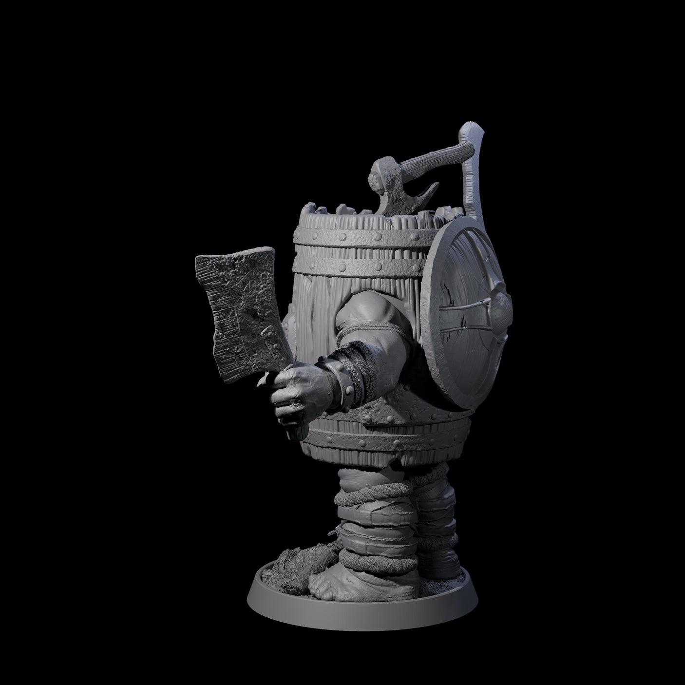 Deformed Ogre C Miniature for Dungeons and Dragons, Pathfinder or other TTRPGs