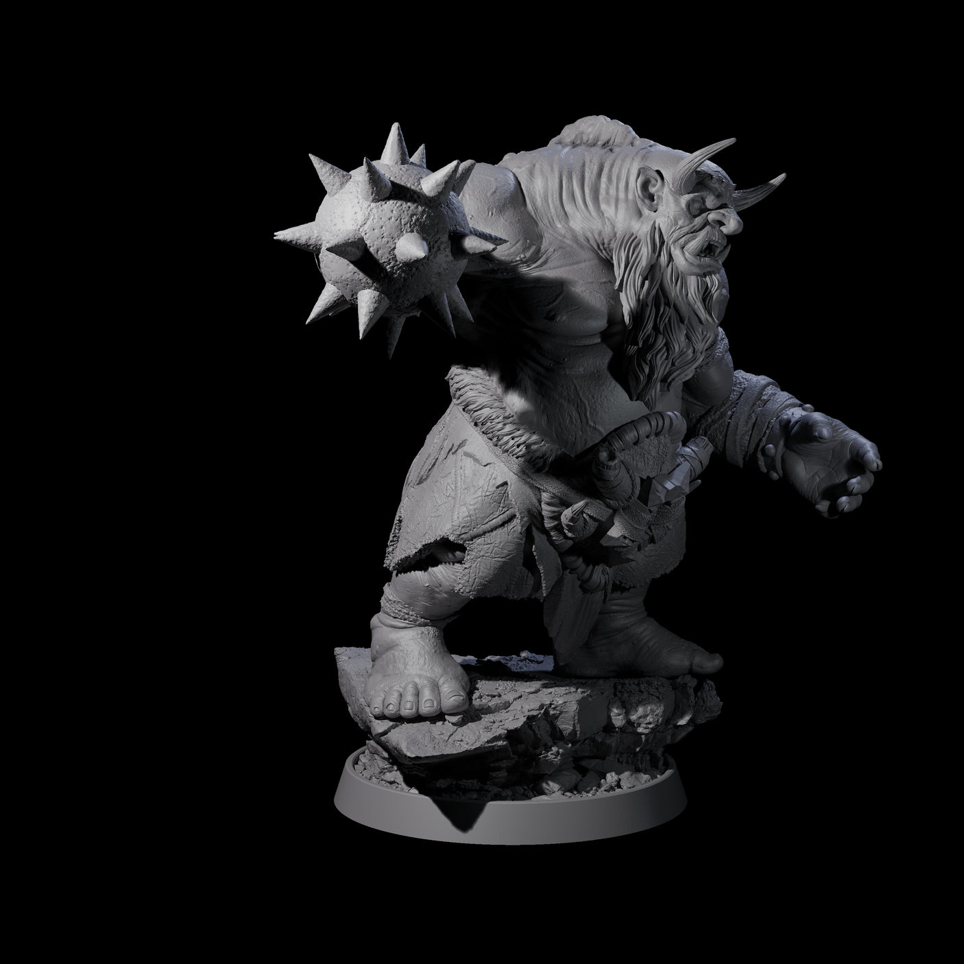 Deformed Ogre D Miniature for Dungeons and Dragons, Pathfinder or other TTRPGs