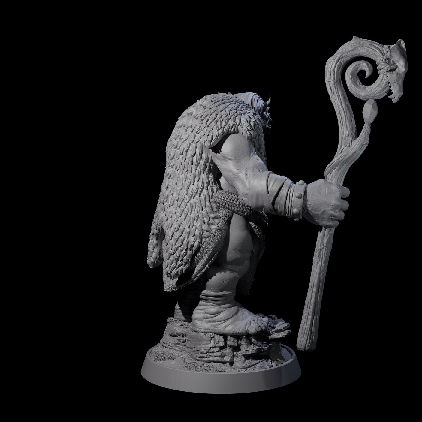 Deformed Ogre E Miniature for Dungeons and Dragons, Pathfinder or other TTRPGs