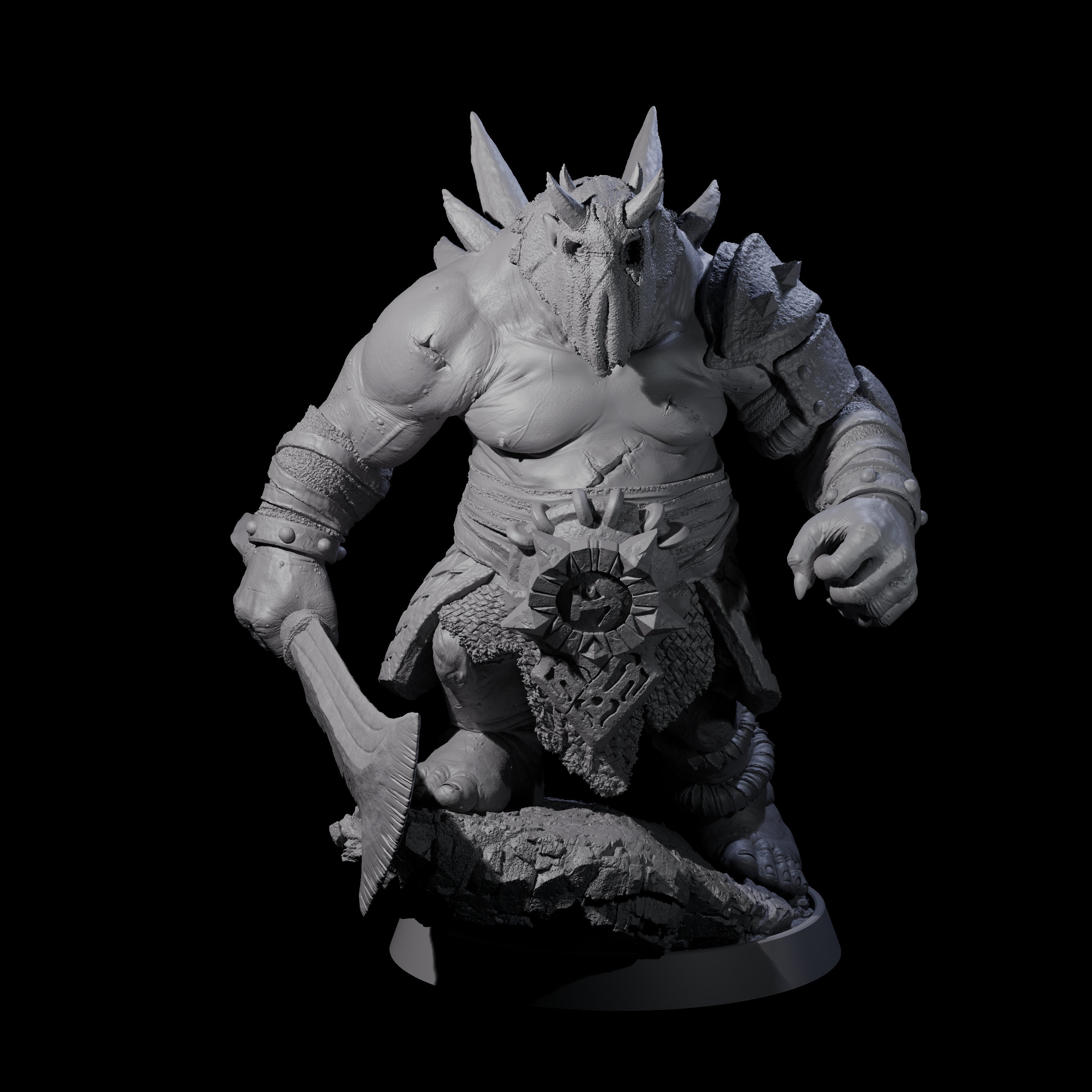 Deformed Ogre G Miniature for Dungeons and Dragons, Pathfinder or other TTRPGs