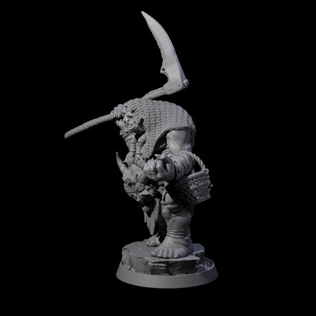 Deformed Ogre H Miniature for Dungeons and Dragons, Pathfinder or other TTRPGs