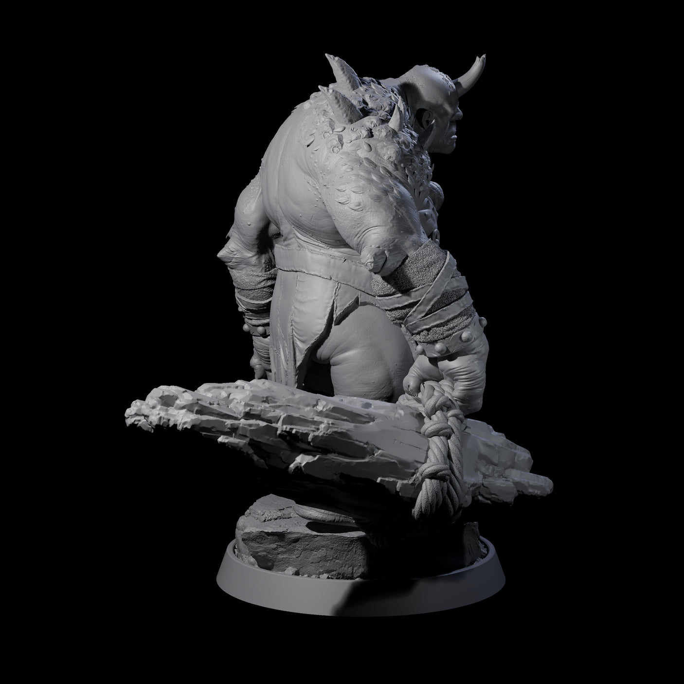 Deformed Ogre I Miniature for Dungeons and Dragons, Pathfinder or other TTRPGs