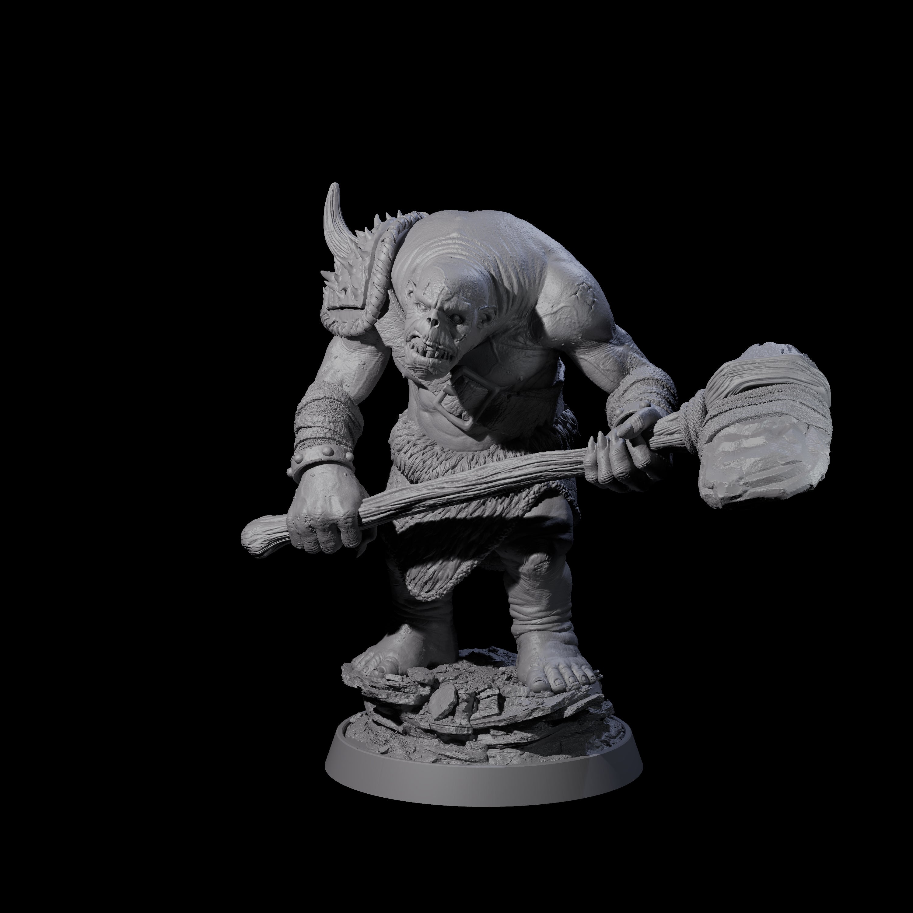 Deformed Ogre J Miniature for Dungeons and Dragons, Pathfinder or other TTRPGs