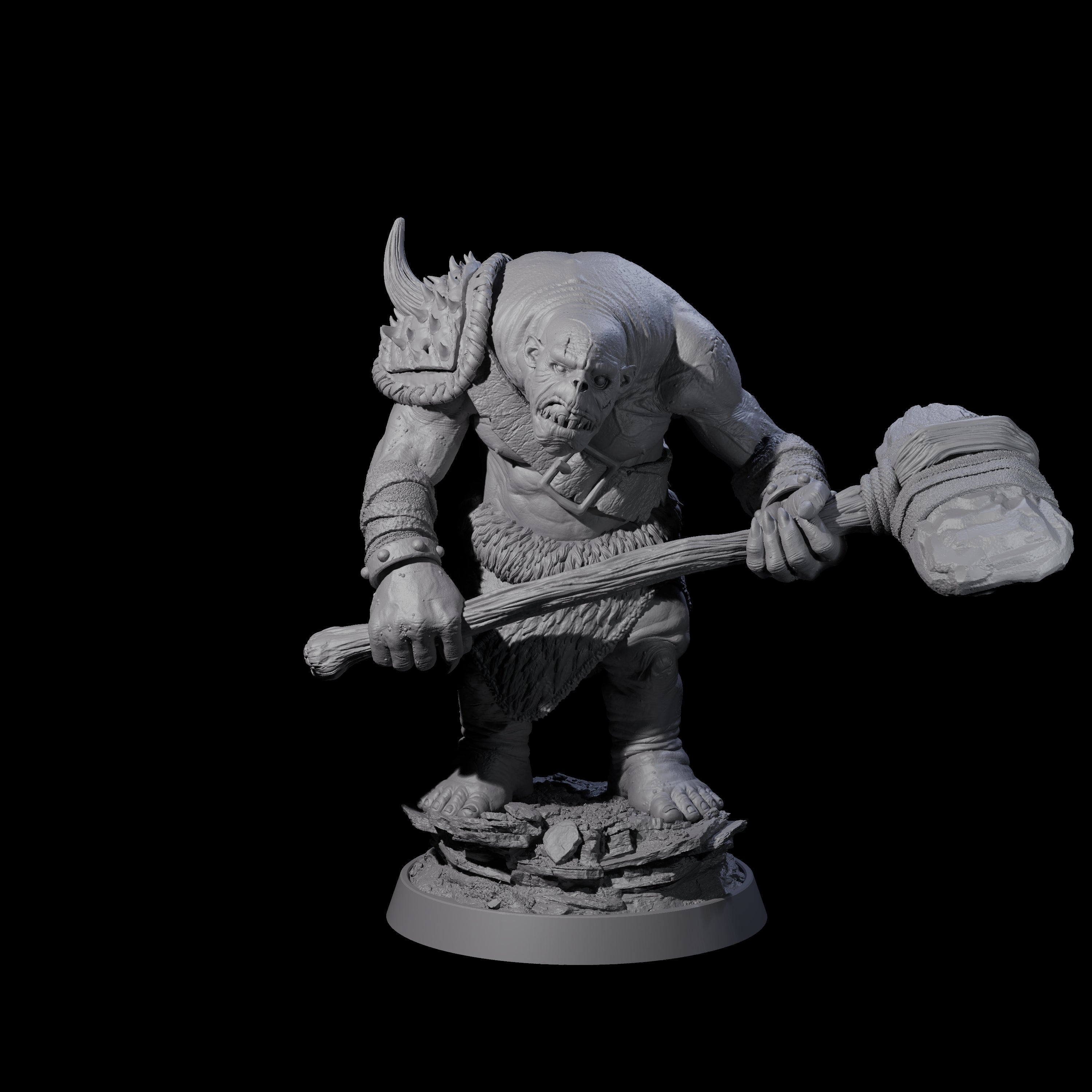Deformed Ogre J Miniature for Dungeons and Dragons, Pathfinder or other TTRPGs