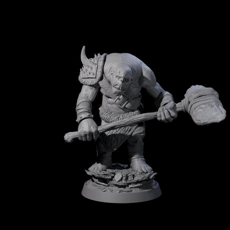 Deformed Ogre J Miniature for Dungeons and Dragons, Pathfinder or other TTRPGs