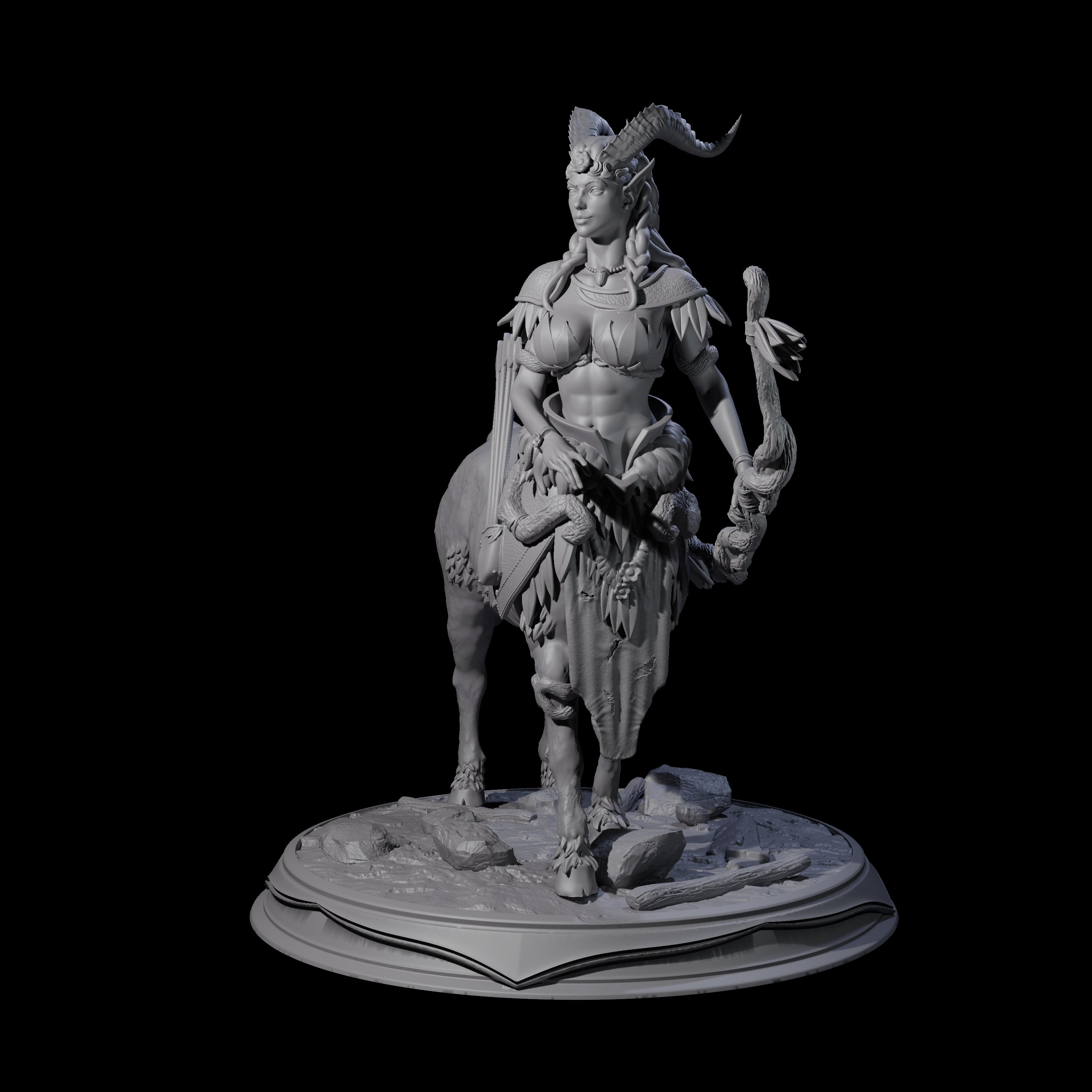 Delicate Forest Centaur Hunter Miniature for Dungeons and Dragons, Pathfinder or other TTRPGs