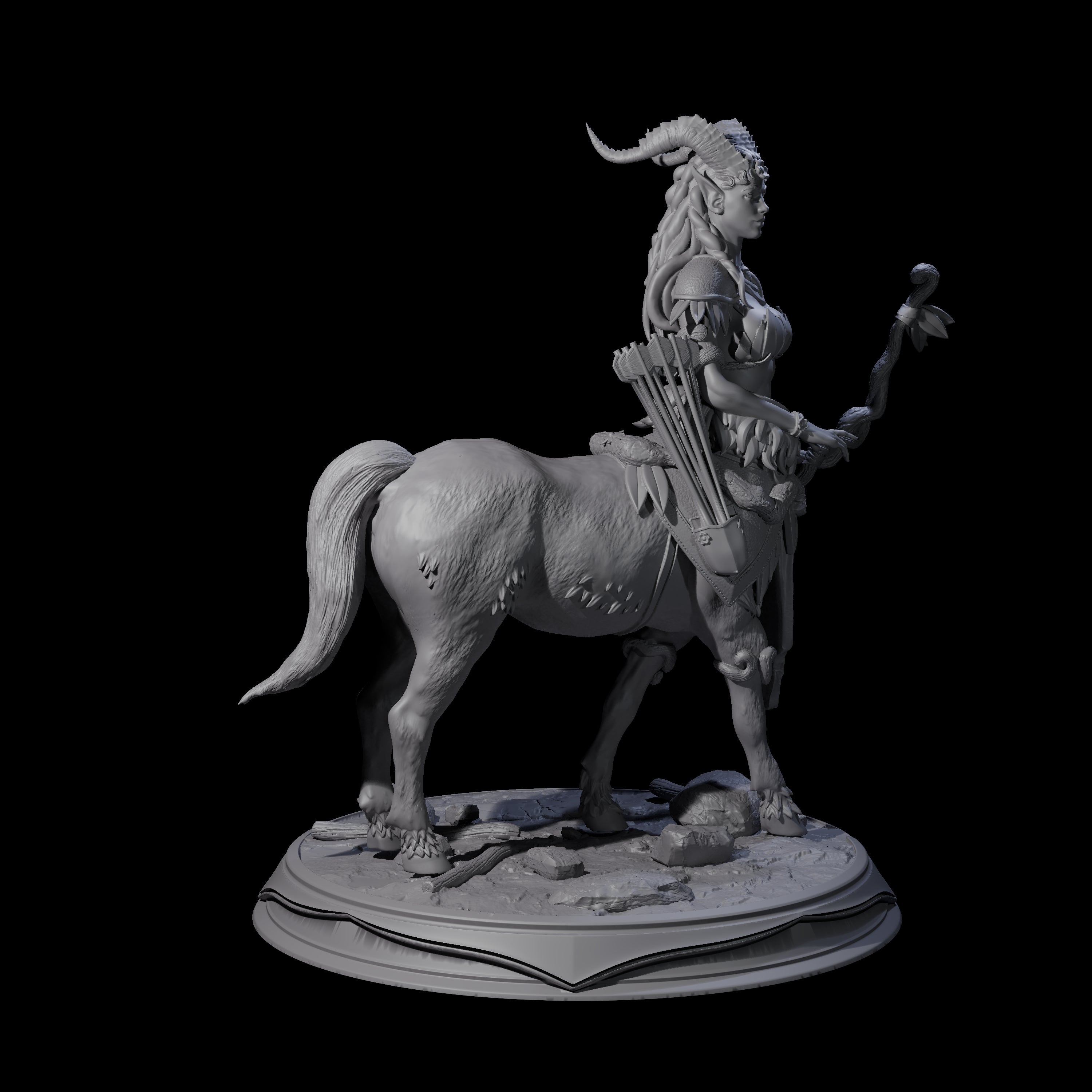 Delicate Forest Centaur Hunter Miniature for Dungeons and Dragons, Pathfinder or other TTRPGs