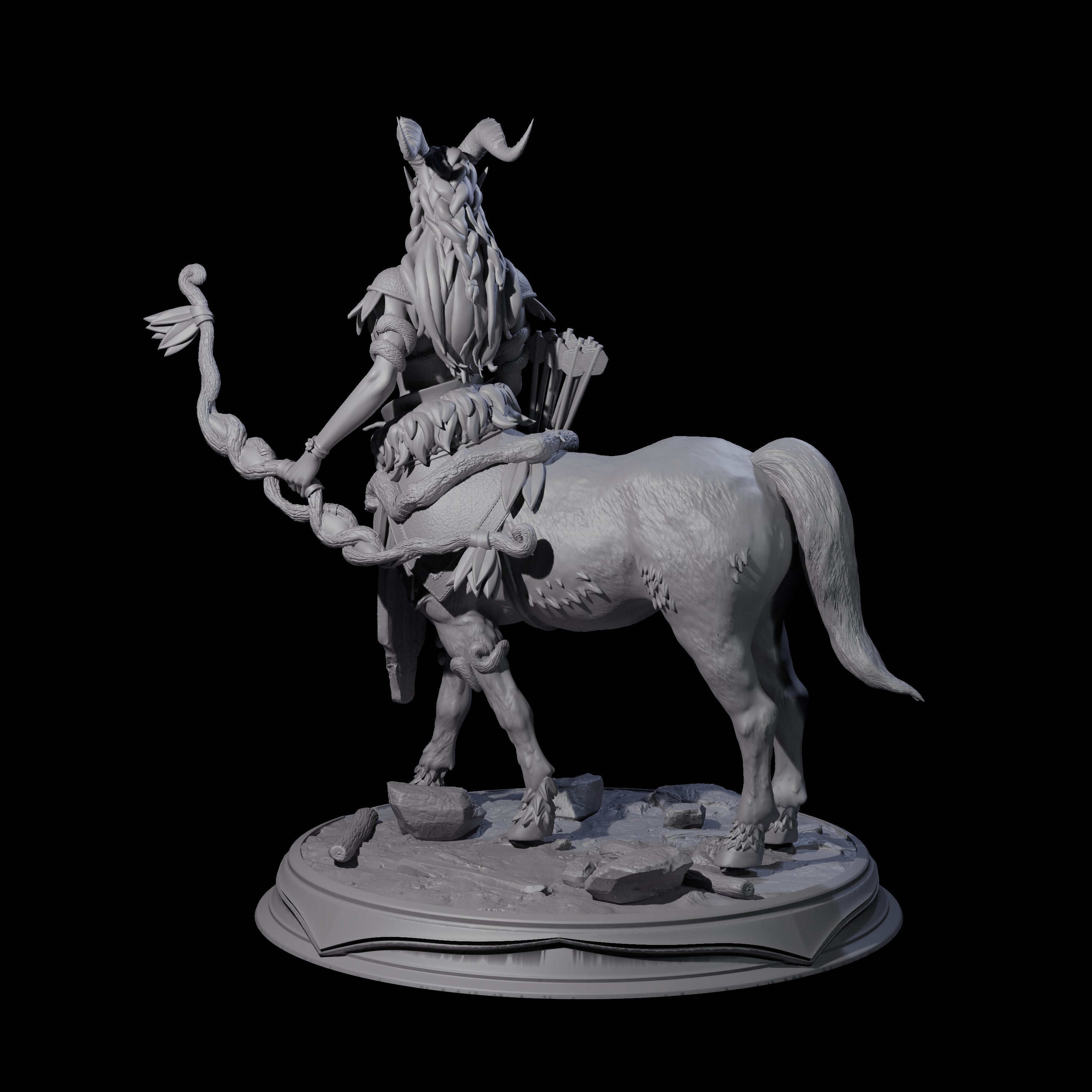 Delicate Forest Centaur Hunter Miniature for Dungeons and Dragons, Pathfinder or other TTRPGs