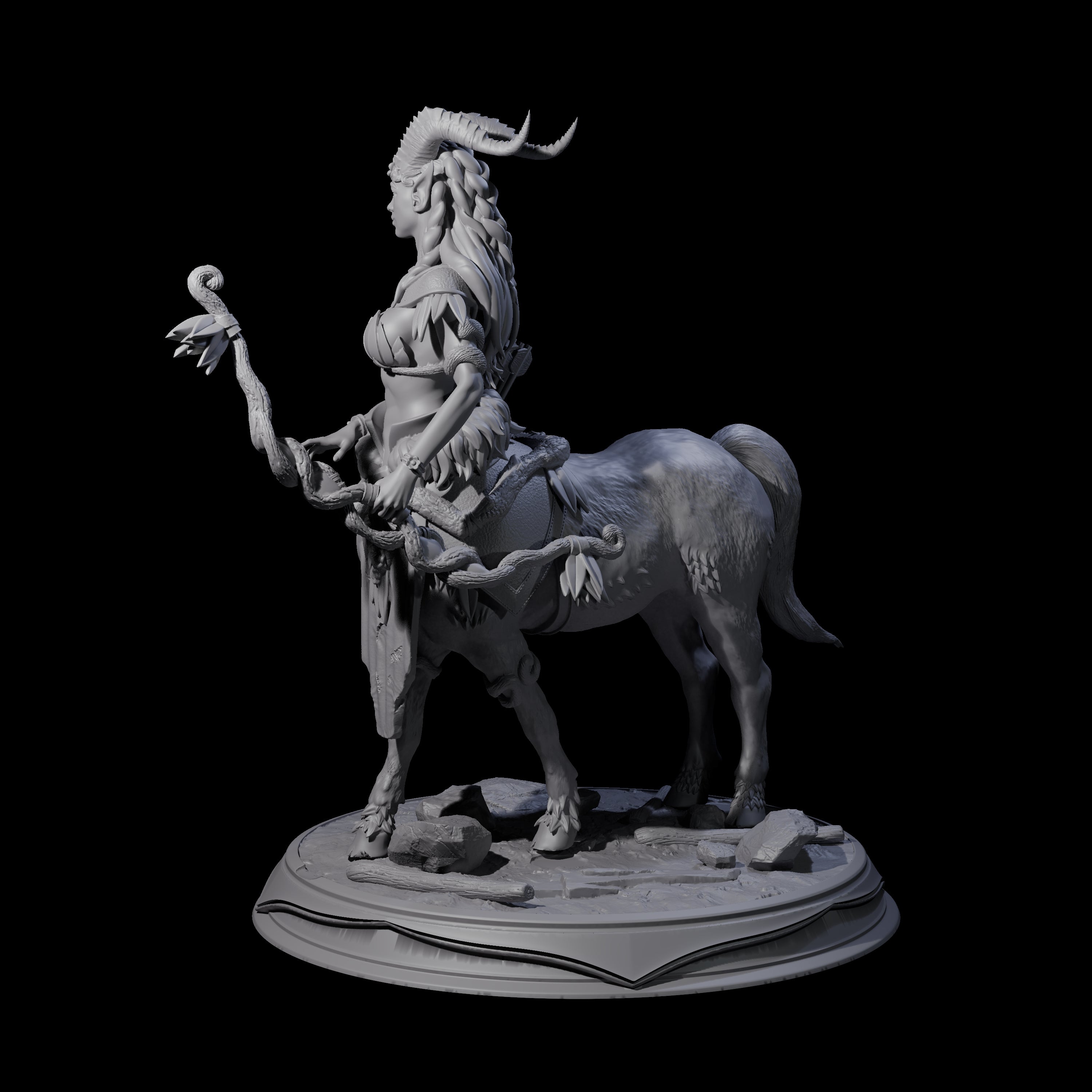 Delicate Forest Centaur Hunter Miniature for Dungeons and Dragons, Pathfinder or other TTRPGs