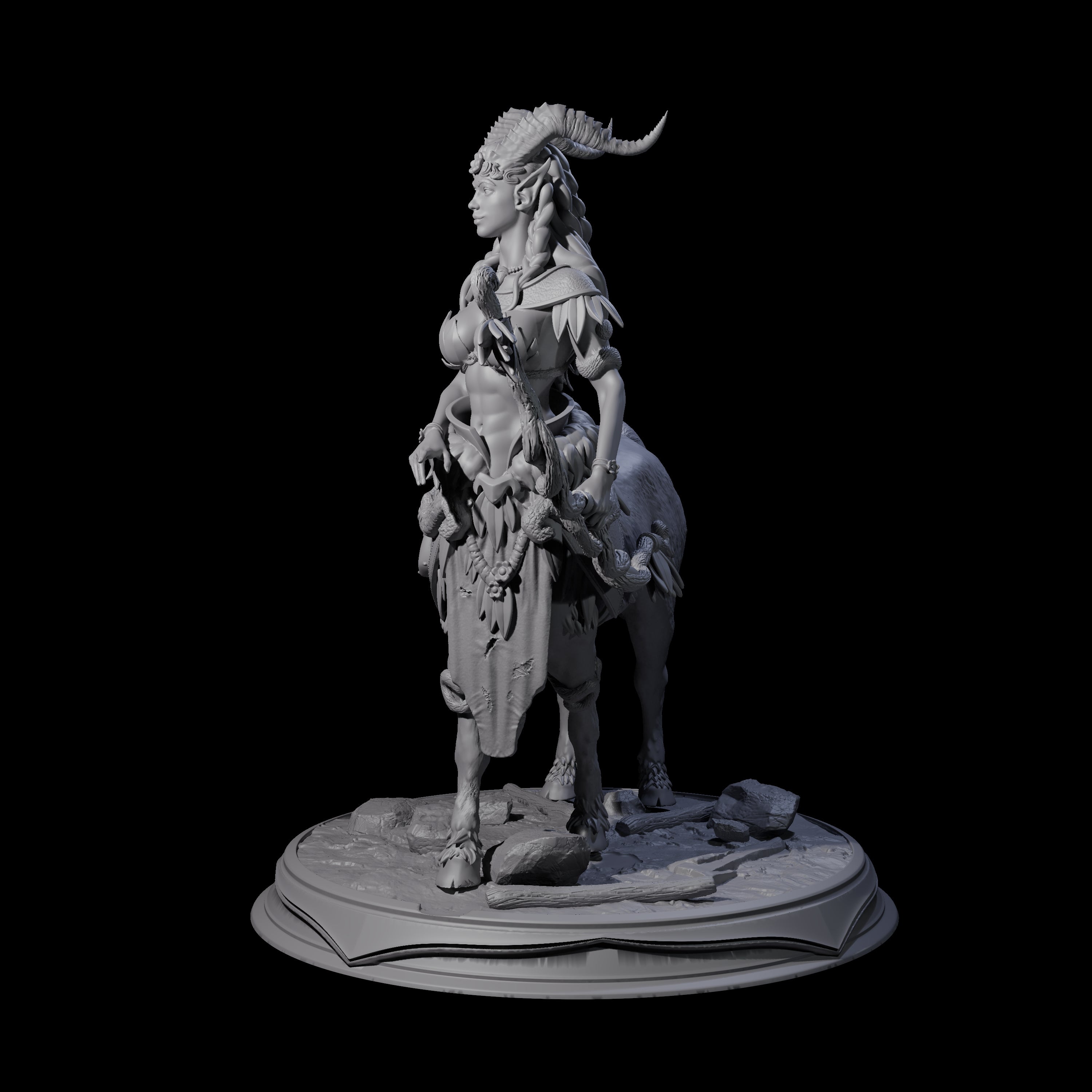 Delicate Forest Centaur Hunter Miniature for Dungeons and Dragons, Pathfinder or other TTRPGs