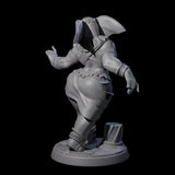 Delicate Loxodon Pinup Miniature for Dungeons and Dragons, Pathfinder or other TTRPGs