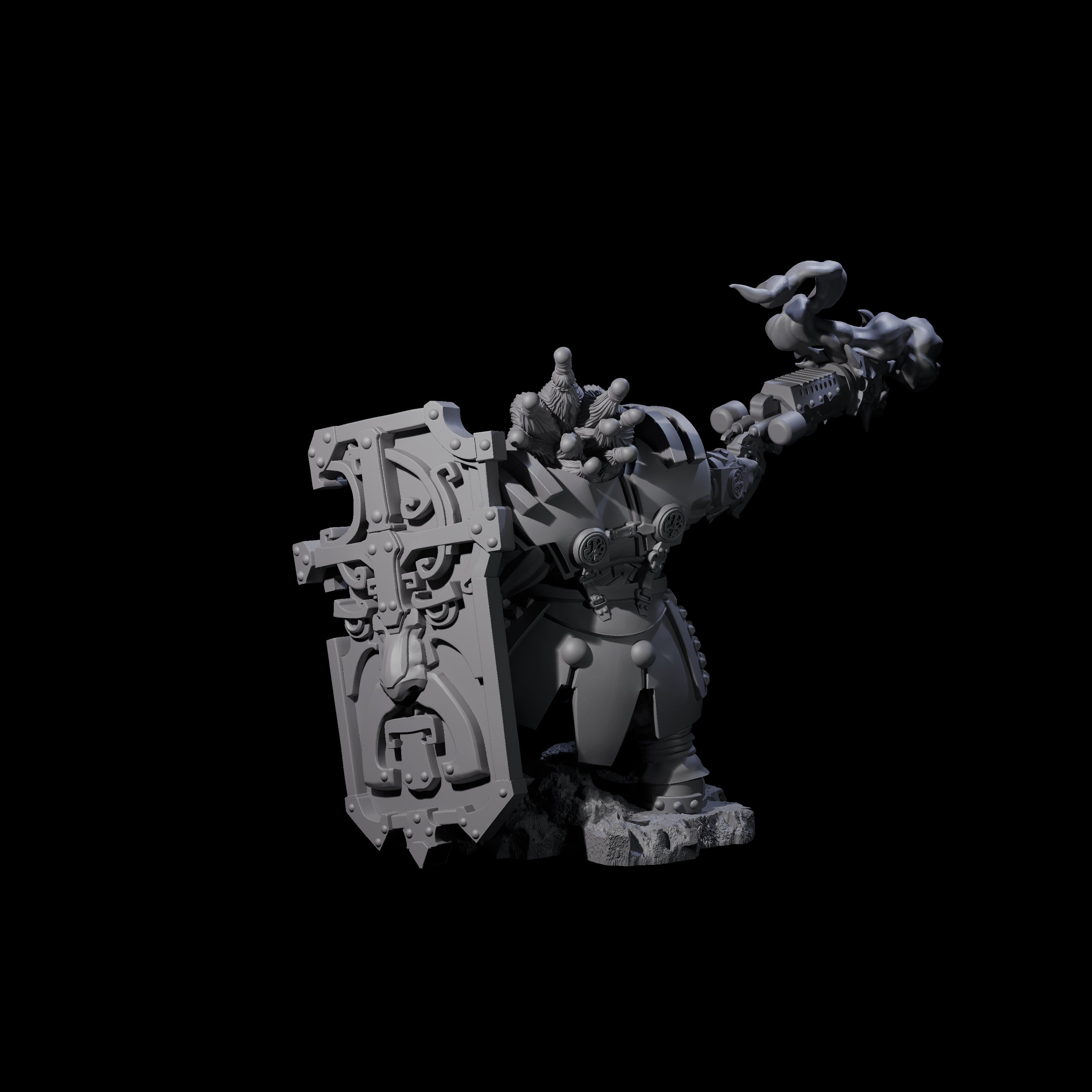 Demon Gun Firing Dwarf Miniature for Dungeons and Dragons, Pathfinder or other TTRPGs