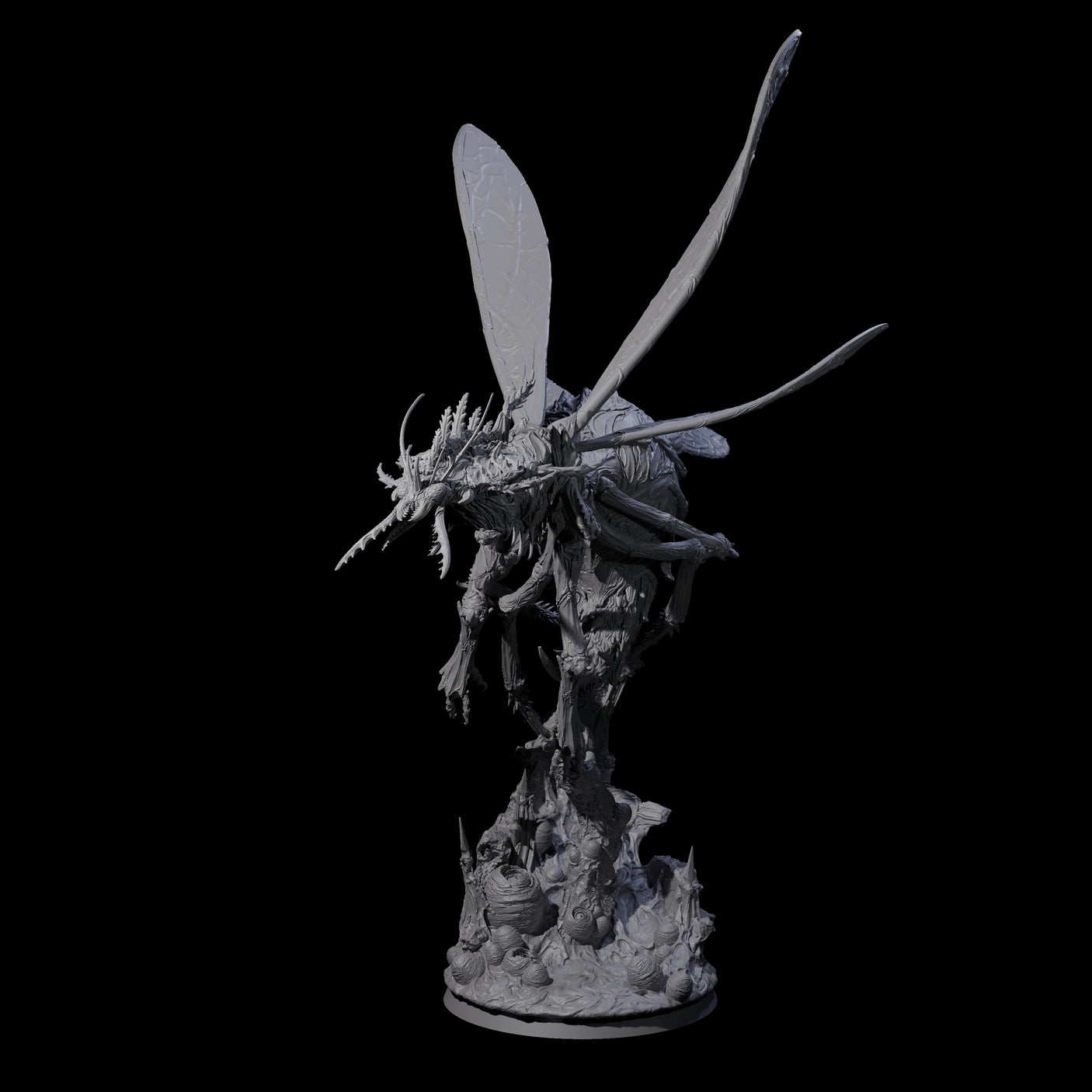 Demon Wasp Titan Miniature for Dungeons and Dragons, Pathfinder or other TTRPGs