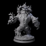 Demonic Fire Elemental Miniature for Dungeons and Dragons, Pathfinder or other TTRPGs