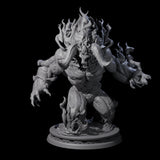 Demonic Fire Elemental Miniature for Dungeons and Dragons, Pathfinder or other TTRPGs