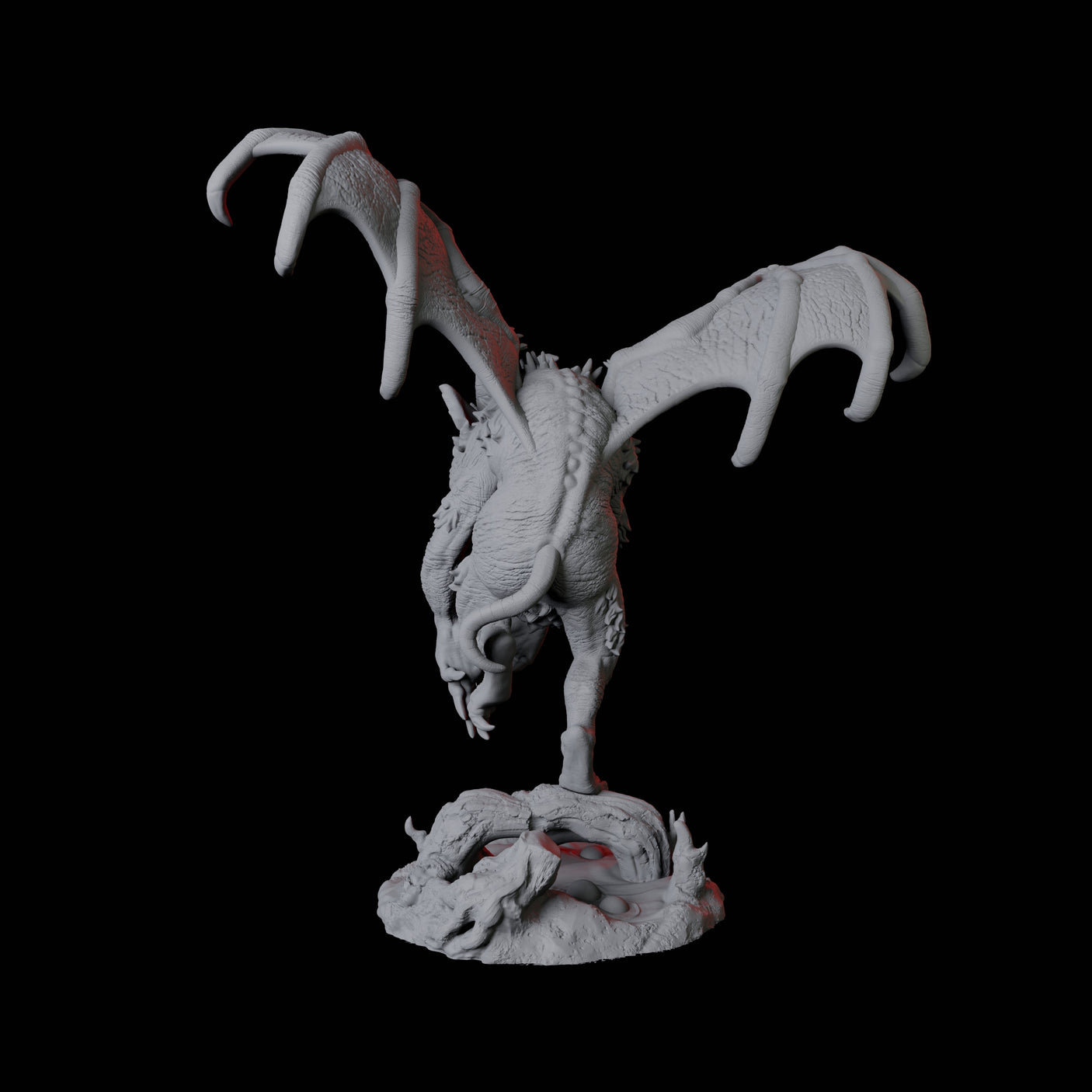 Demonic Rat D Miniature for Dungeons and Dragons, Pathfinder or other TTRPGs