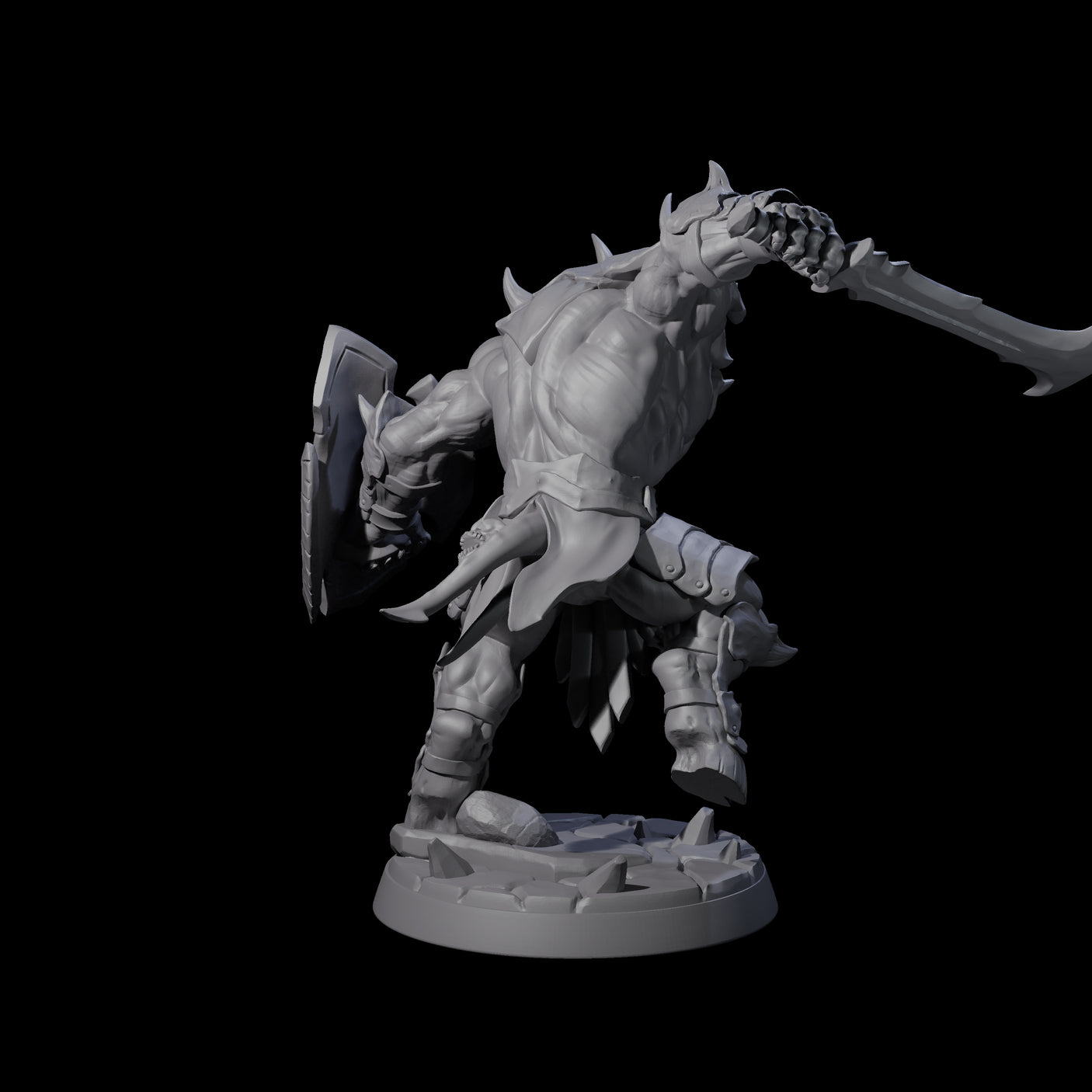 Demonic Ravager A Miniature for Dungeons and Dragons, Pathfinder or other TTRPGs