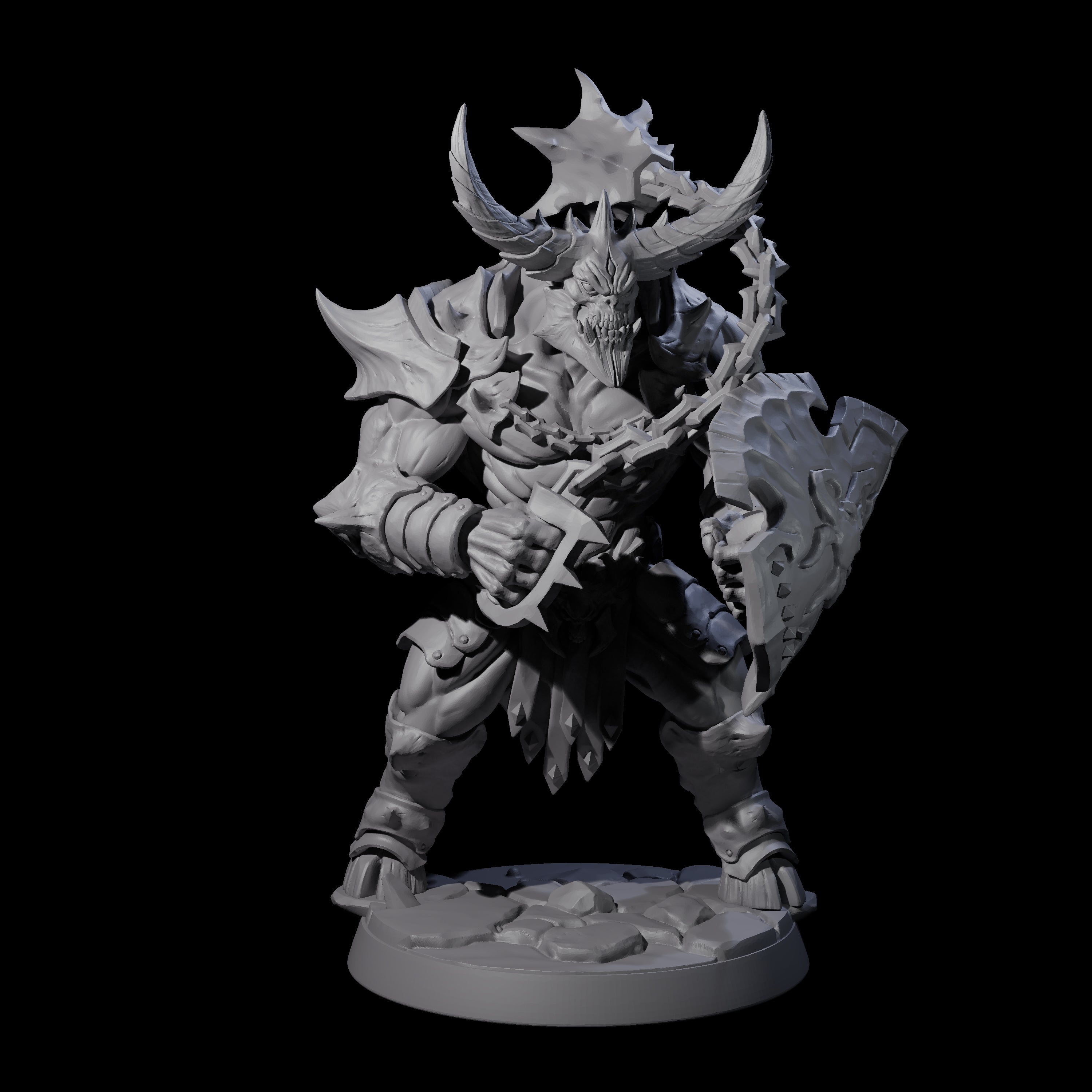 Demonic Ravager F Miniature for Dungeons and Dragons, Pathfinder or other TTRPGs