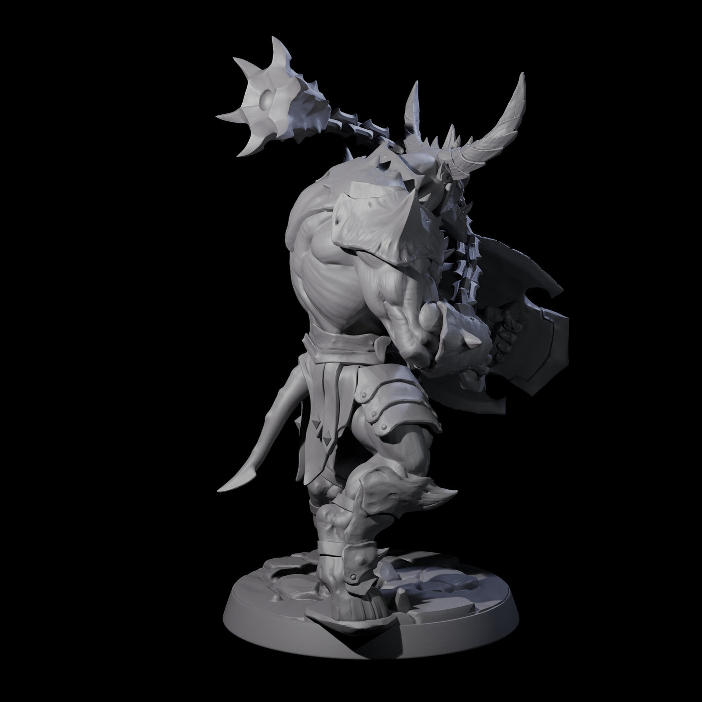 Demonic Ravager F Miniature for Dungeons and Dragons, Pathfinder or other TTRPGs