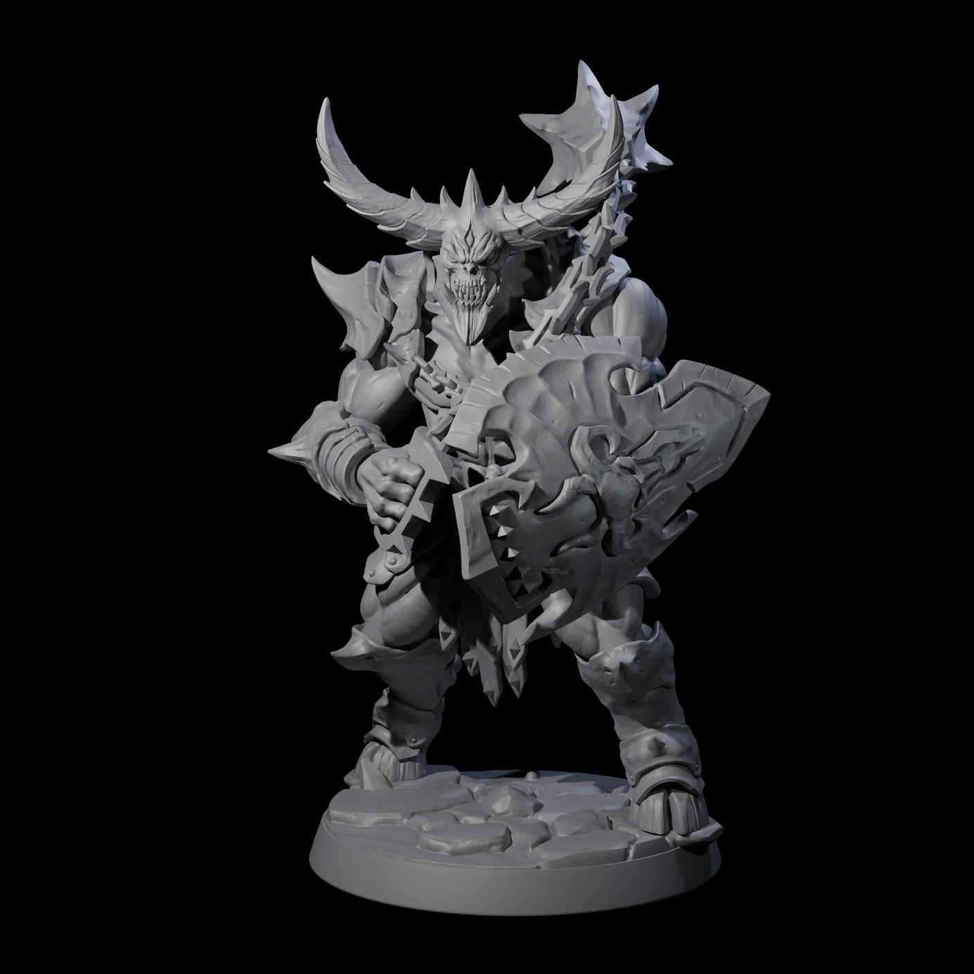 Demonic Ravager F Miniature for Dungeons and Dragons, Pathfinder or other TTRPGs