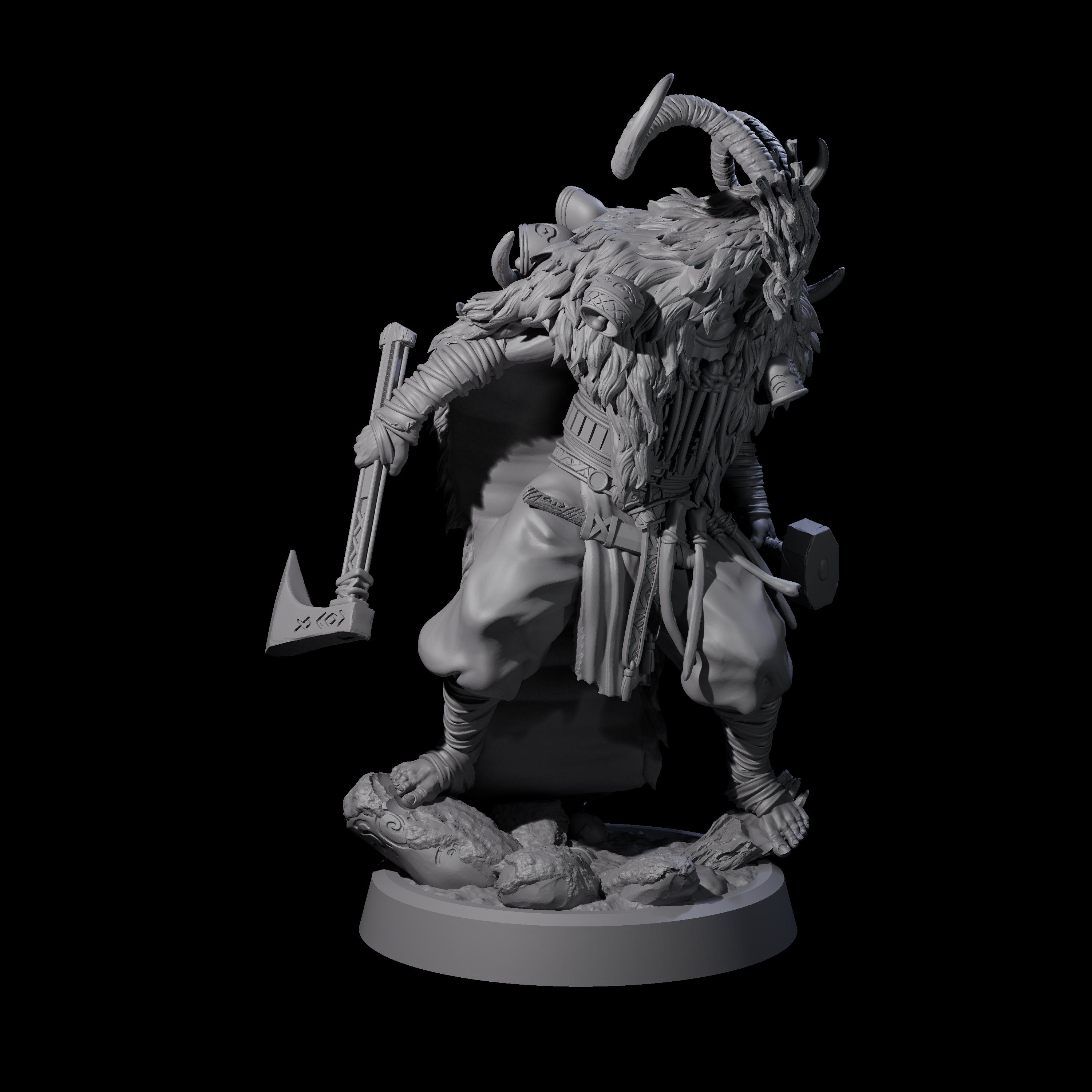 Deranged Pagan Cultist A Miniature for Dungeons and Dragons, Pathfinder or other TTRPGs