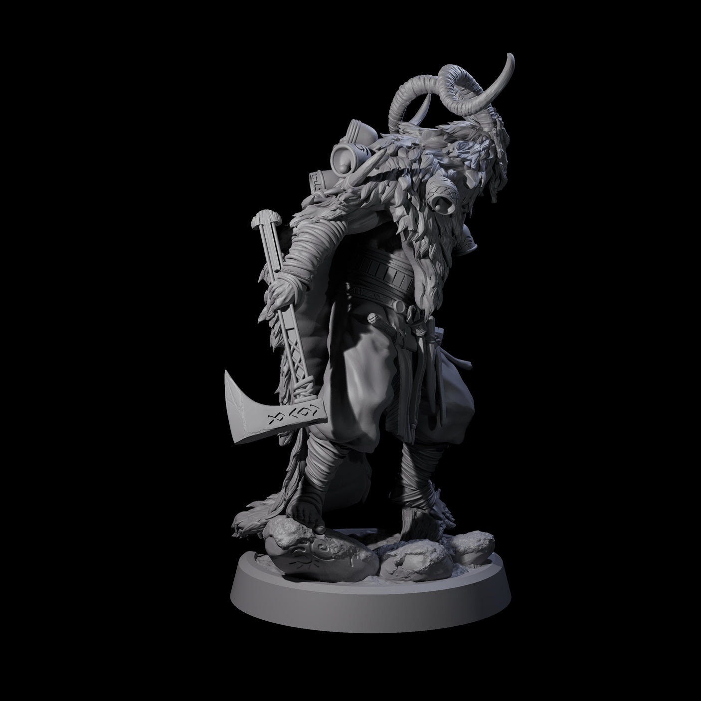 Deranged Pagan Cultist A Miniature for Dungeons and Dragons, Pathfinder or other TTRPGs