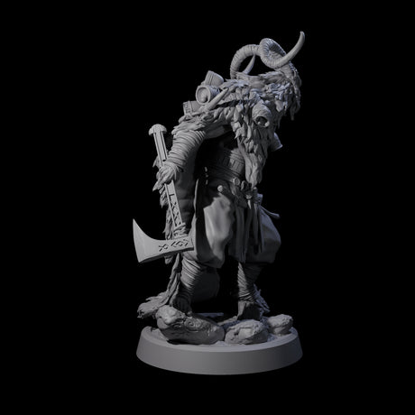 Deranged Pagan Cultist A Miniature for Dungeons and Dragons, Pathfinder or other TTRPGs