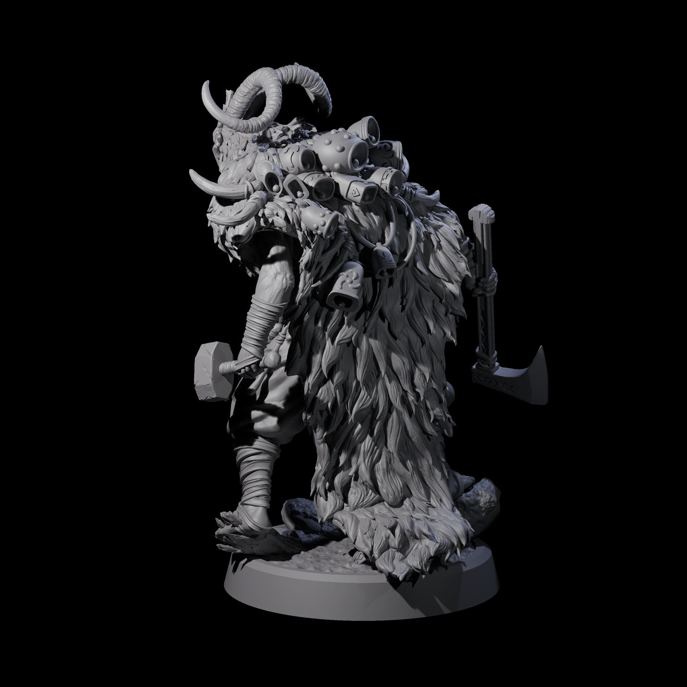 Deranged Pagan Cultist A Miniature for Dungeons and Dragons, Pathfinder or other TTRPGs