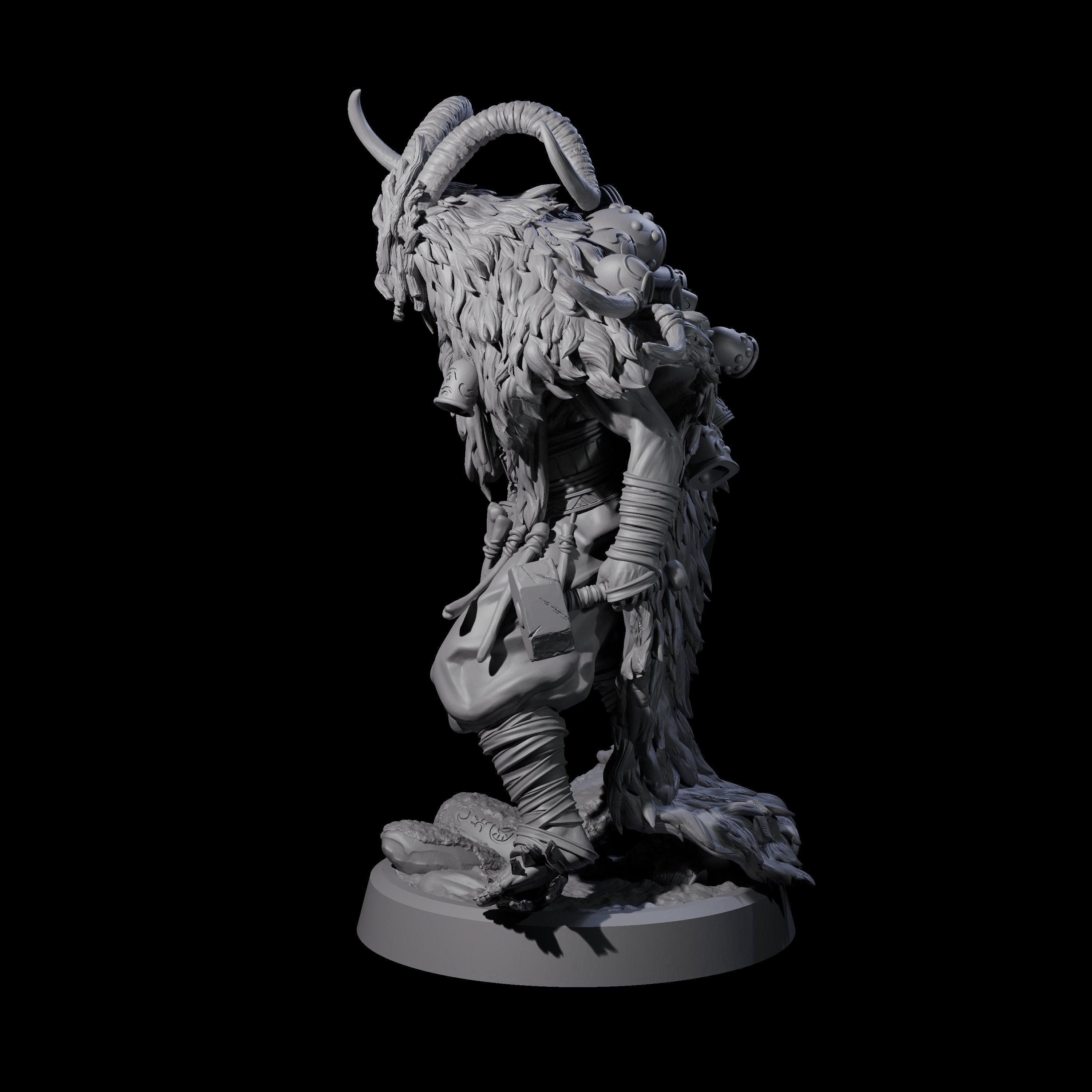 Deranged Pagan Cultist A Miniature for Dungeons and Dragons, Pathfinder or other TTRPGs