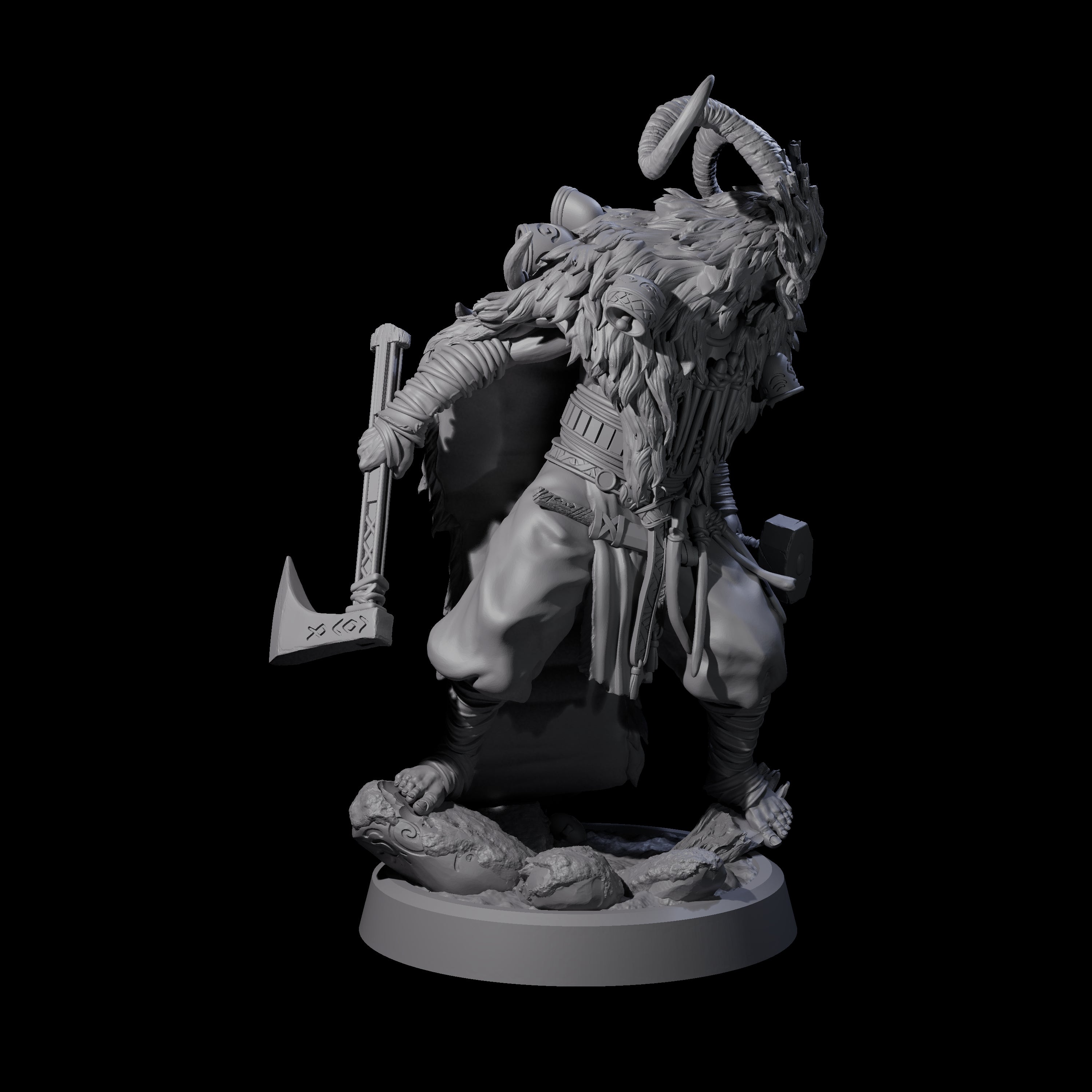 Deranged Pagan Cultist A Miniature for Dungeons and Dragons, Pathfinder or other TTRPGs