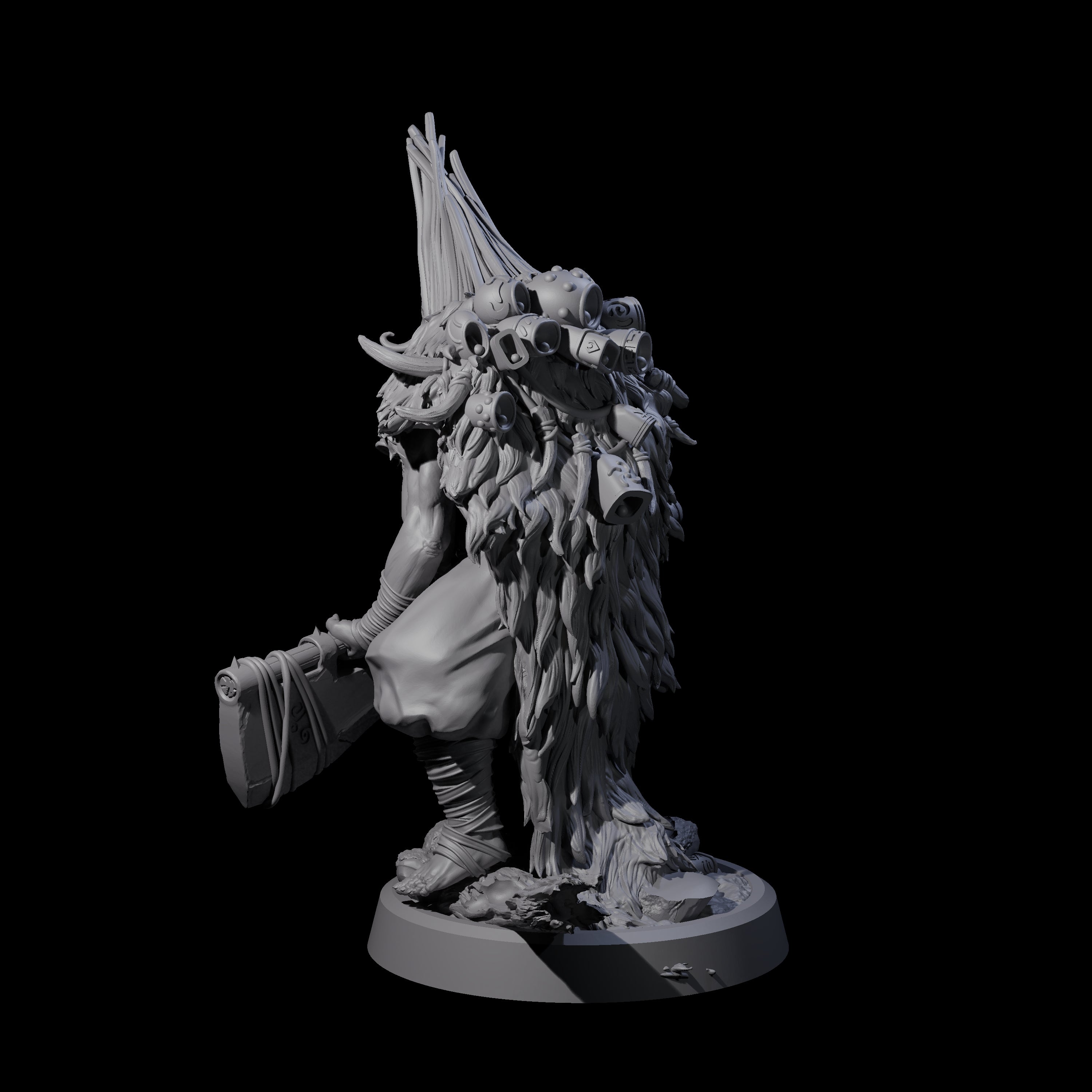 Deranged Pagan Cultist B Miniature for Dungeons and Dragons, Pathfinder or other TTRPGs