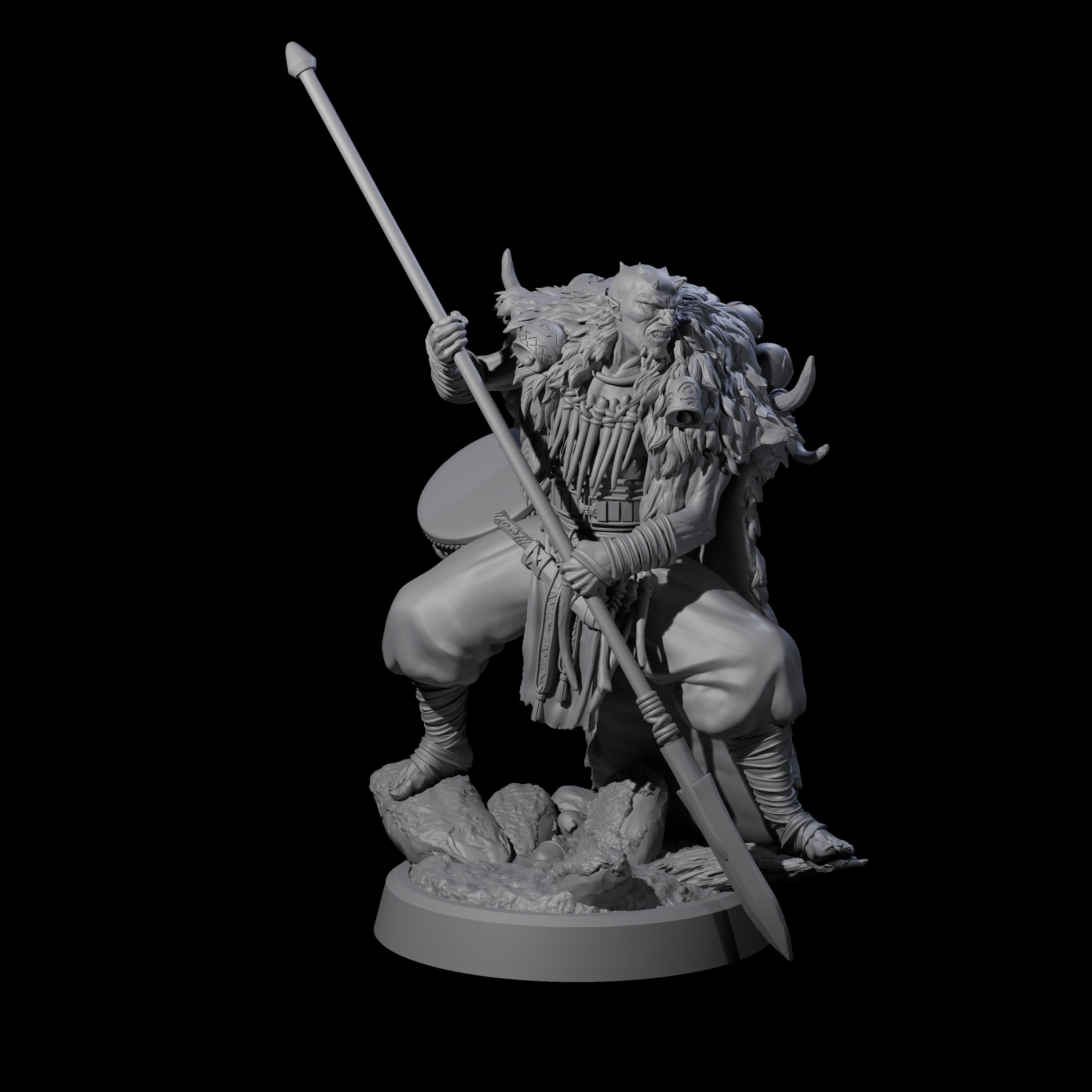 Deranged Pagan Cultist C Miniature for Dungeons and Dragons, Pathfinder or other TTRPGs