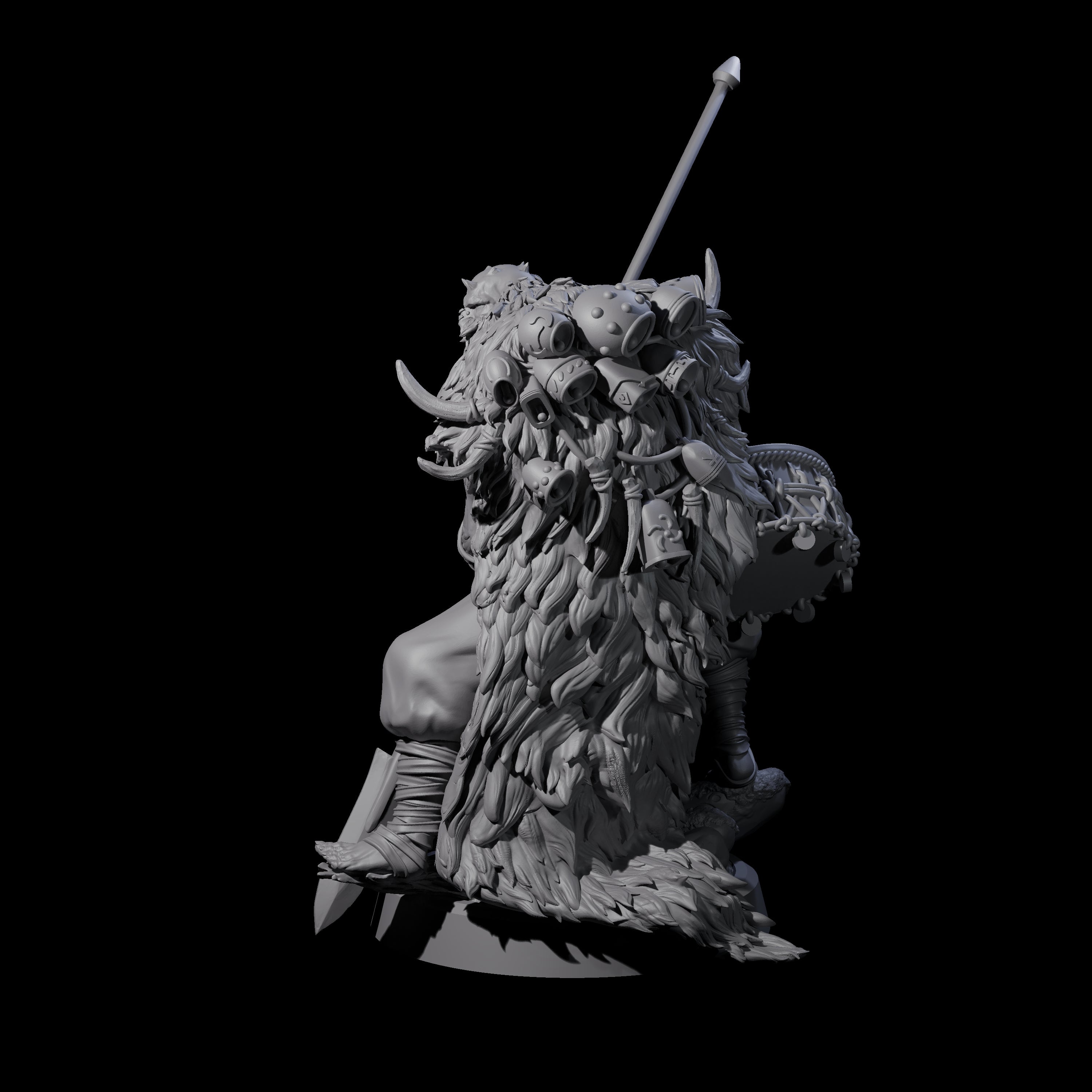 Deranged Pagan Cultist C Miniature for Dungeons and Dragons, Pathfinder or other TTRPGs