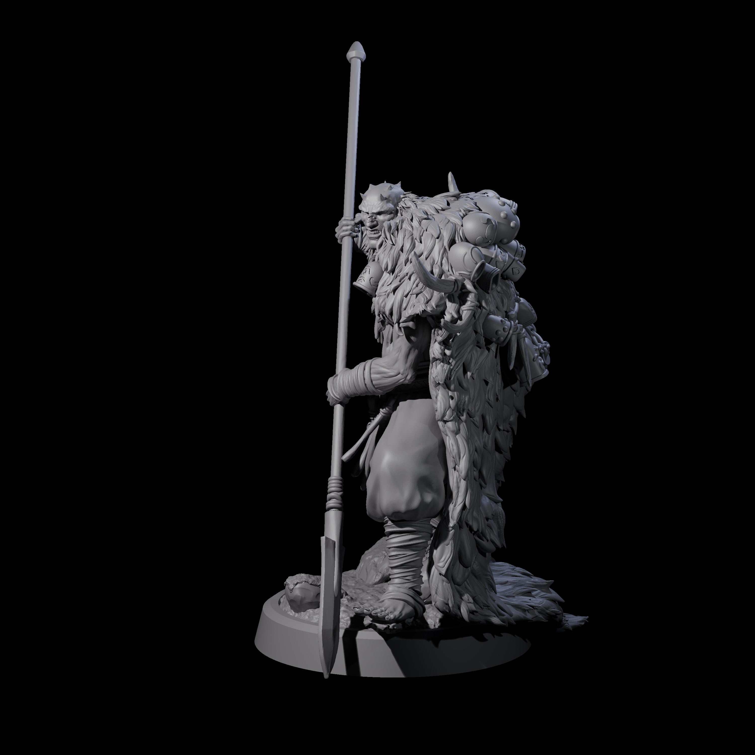 Deranged Pagan Cultist C Miniature for Dungeons and Dragons, Pathfinder or other TTRPGs