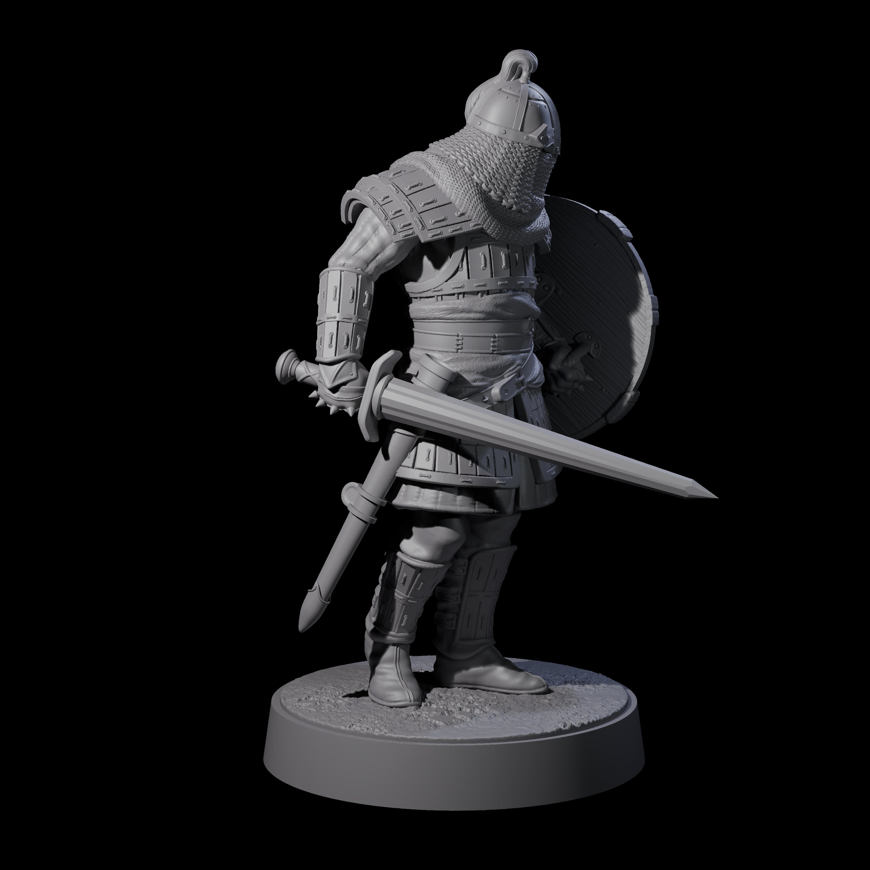 Desert Mercenary A Miniature for Dungeons and Dragons, Pathfinder or other TTRPGs