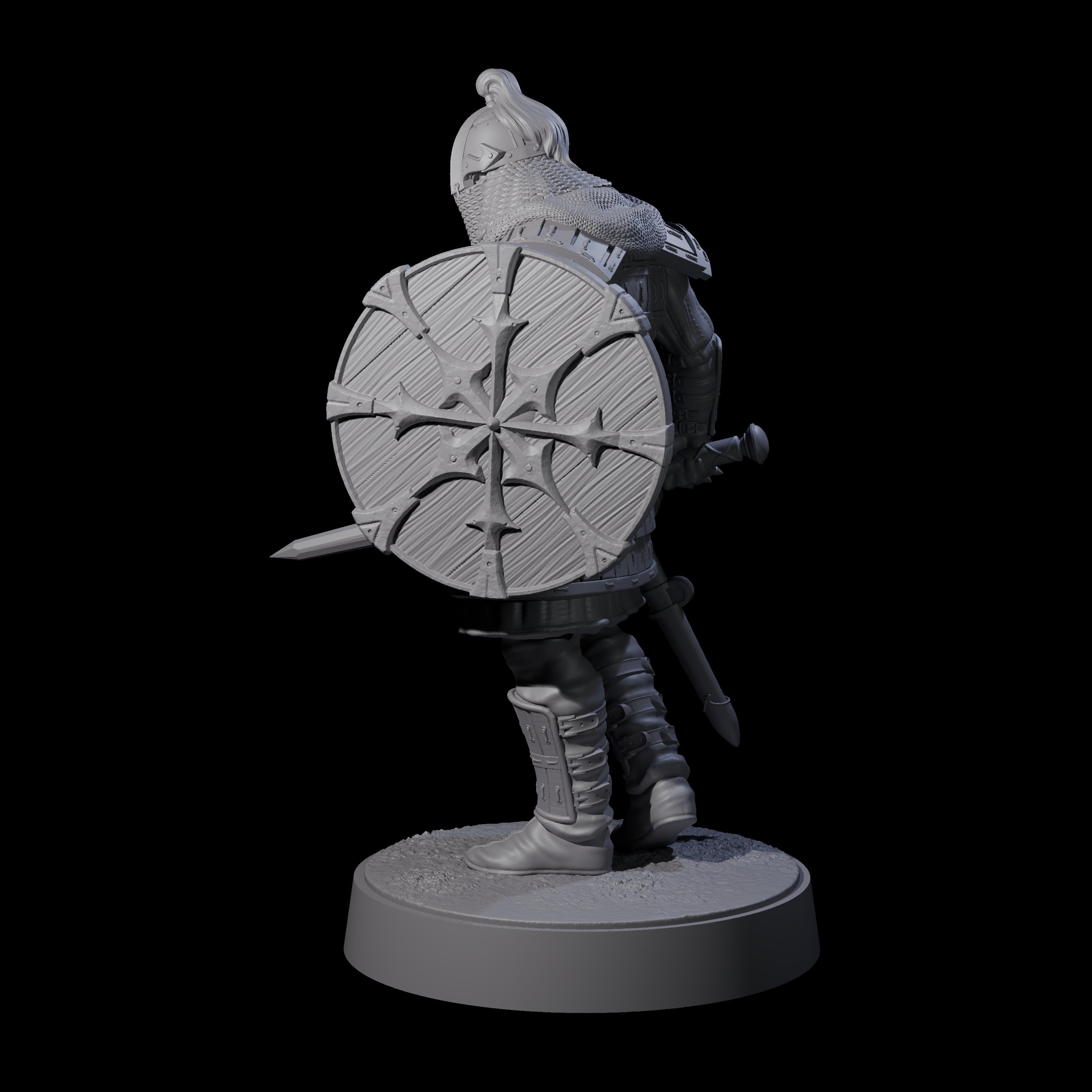 Desert Mercenary A Miniature for Dungeons and Dragons, Pathfinder or other TTRPGs