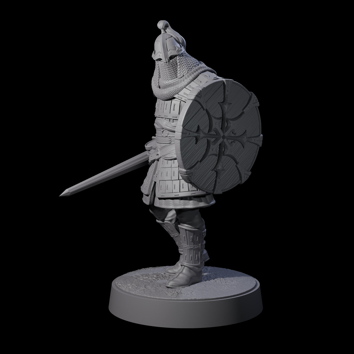 Desert Mercenary A Miniature for Dungeons and Dragons, Pathfinder or other TTRPGs