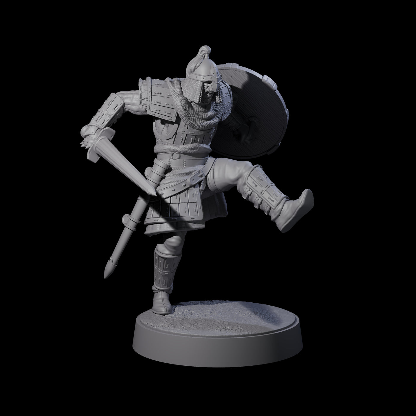 Desert Mercenary B Miniature for Dungeons and Dragons, Pathfinder or other TTRPGs