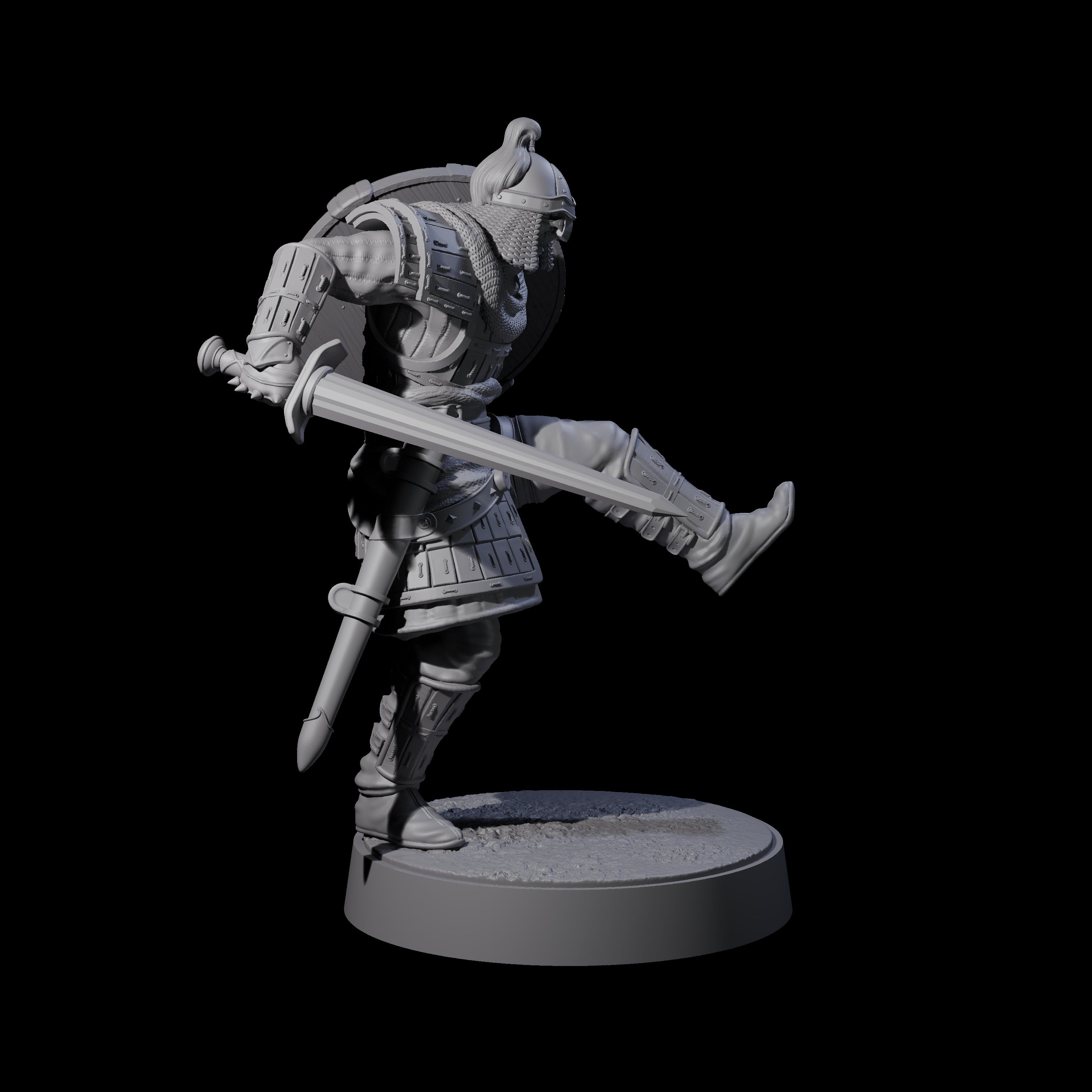 Desert Mercenary B Miniature for Dungeons and Dragons, Pathfinder or other TTRPGs