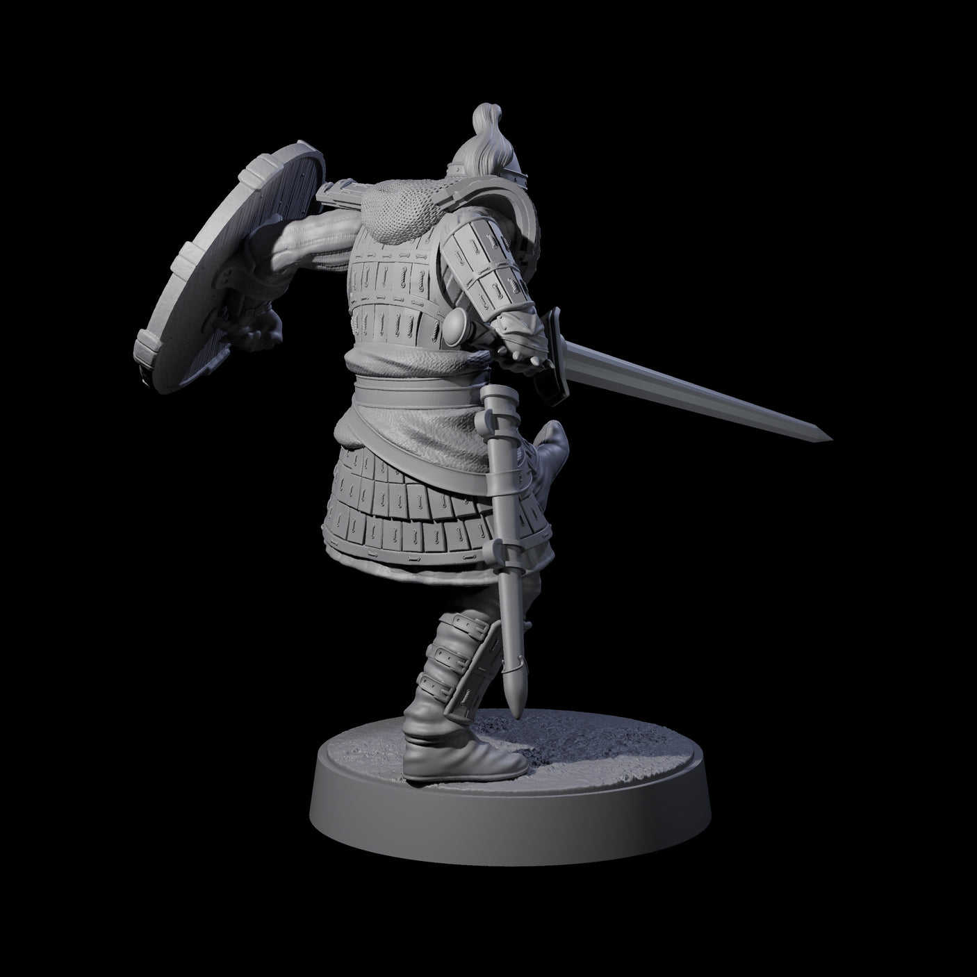 Desert Mercenary B Miniature for Dungeons and Dragons, Pathfinder or other TTRPGs
