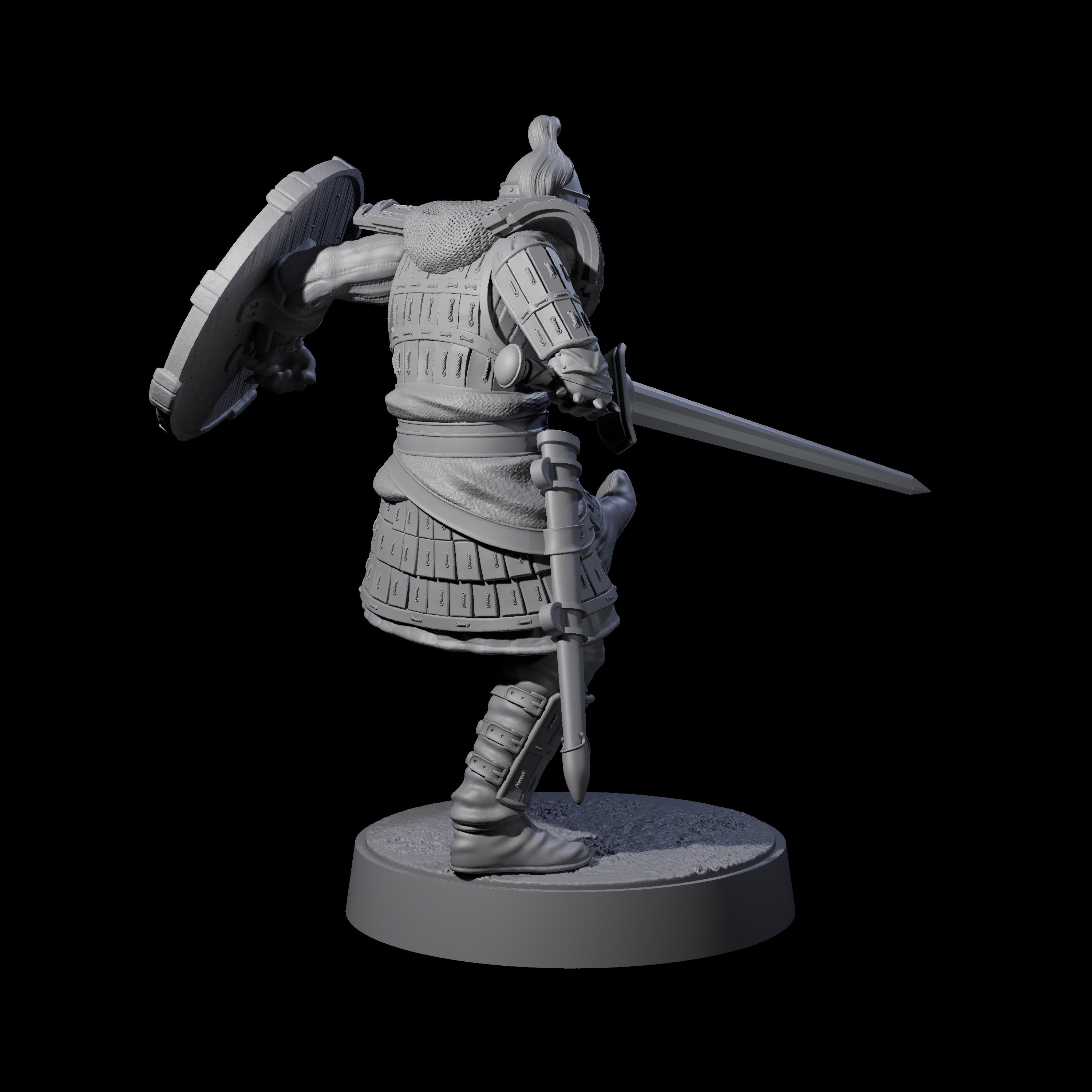 Desert Mercenary B Miniature for Dungeons and Dragons, Pathfinder or other TTRPGs