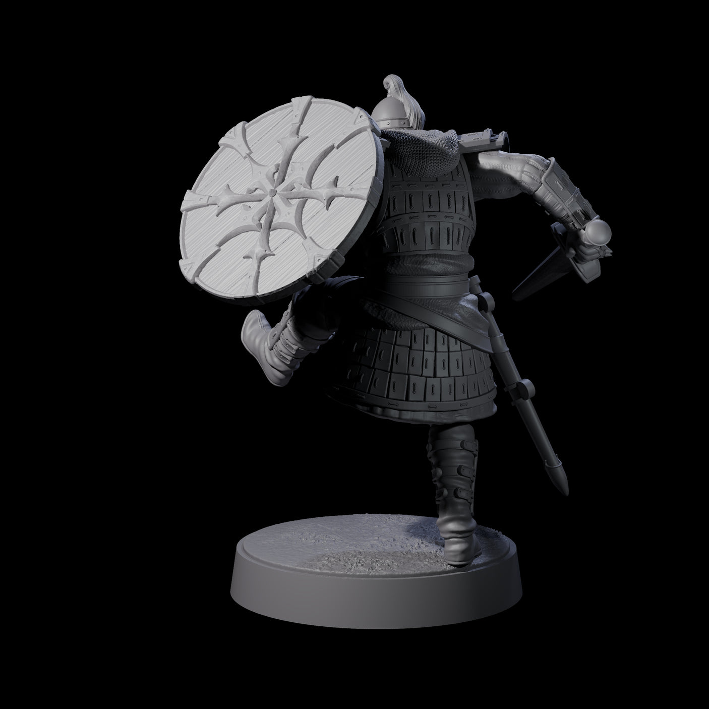 Desert Mercenary B Miniature for Dungeons and Dragons, Pathfinder or other TTRPGs