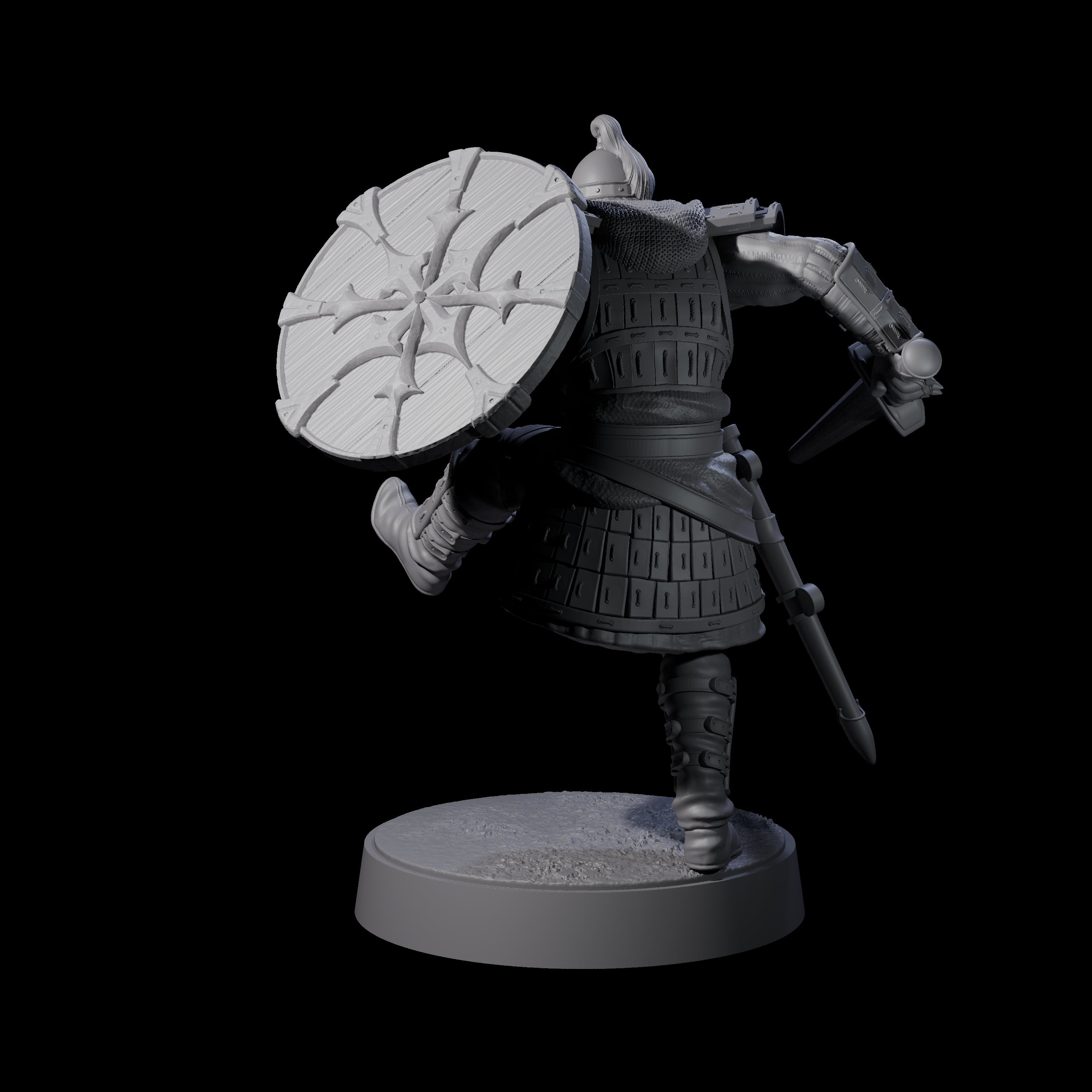 Desert Mercenary B Miniature for Dungeons and Dragons, Pathfinder or other TTRPGs