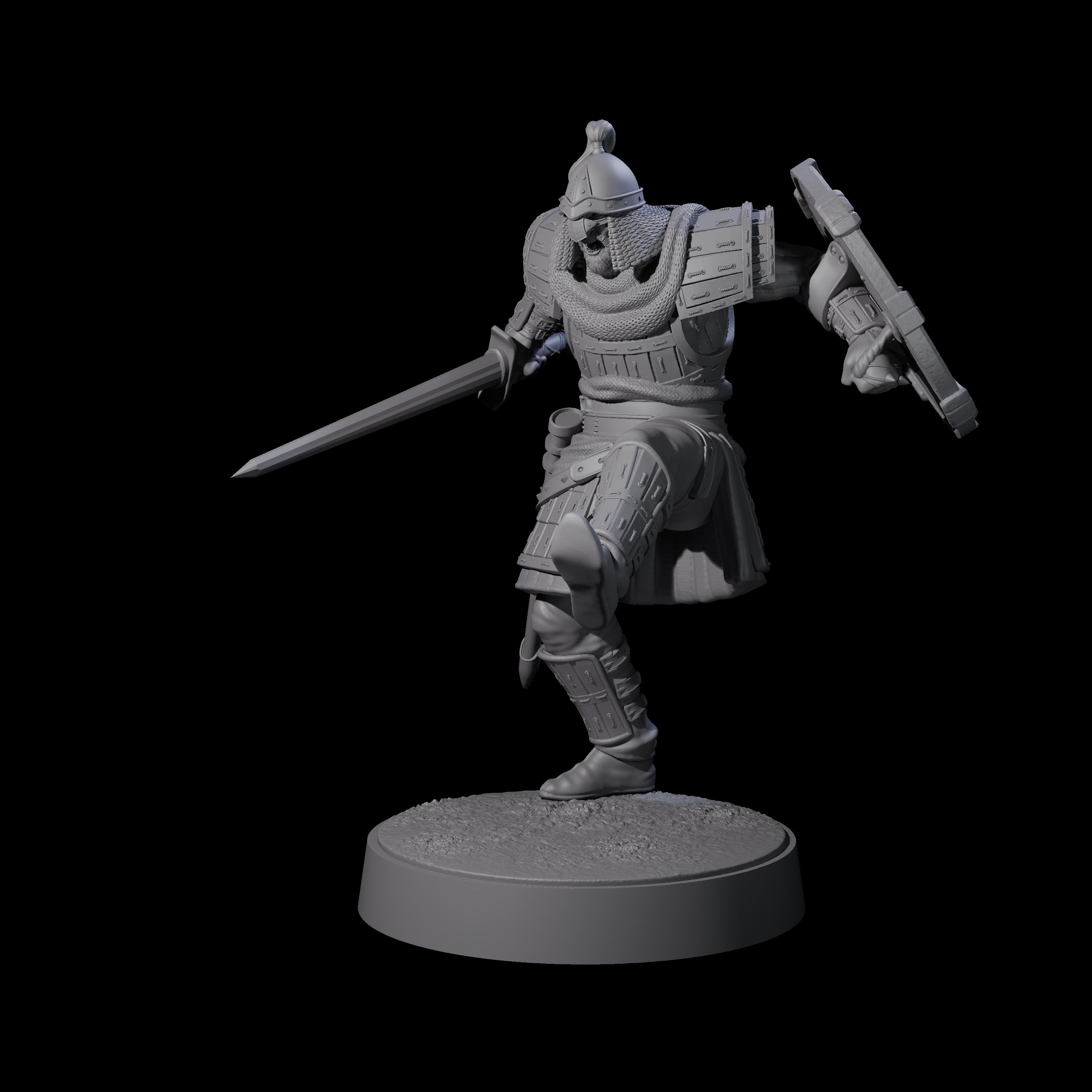 Desert Mercenary B Miniature for Dungeons and Dragons, Pathfinder or other TTRPGs