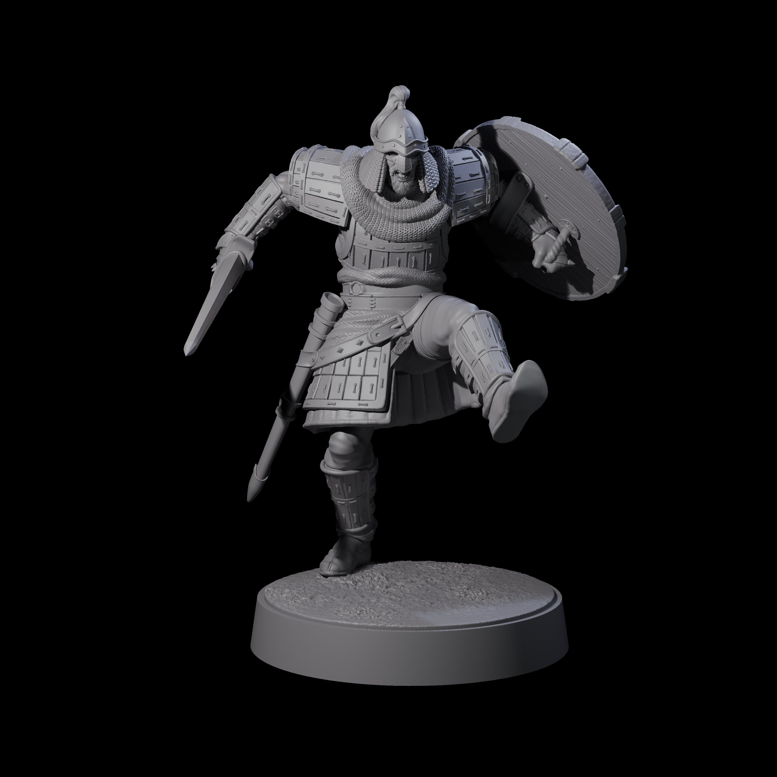 Desert Mercenary B Miniature for Dungeons and Dragons, Pathfinder or other TTRPGs
