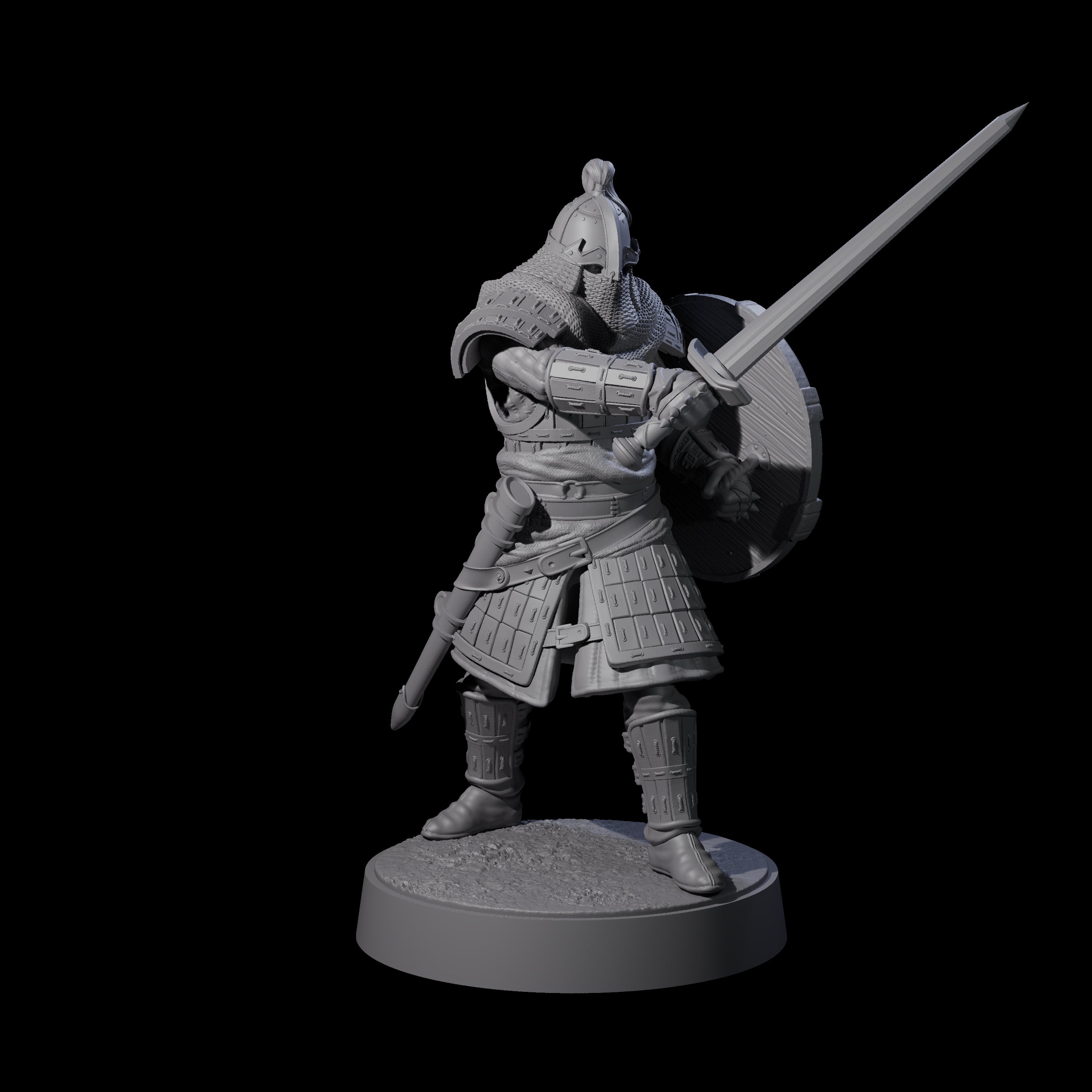 Desert Mercenary C Miniature for Dungeons and Dragons, Pathfinder or other TTRPGs