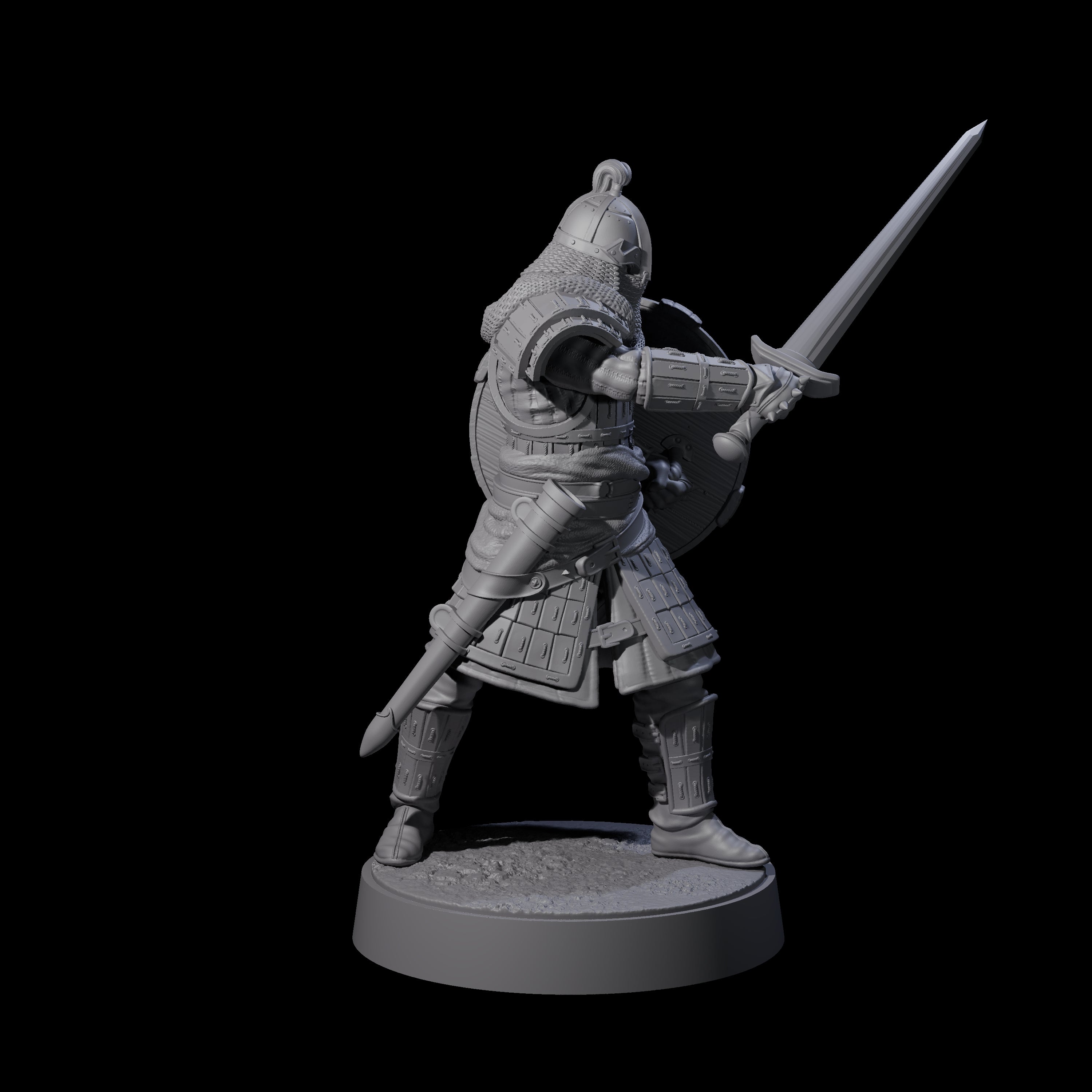 Desert Mercenary C Miniature for Dungeons and Dragons, Pathfinder or other TTRPGs