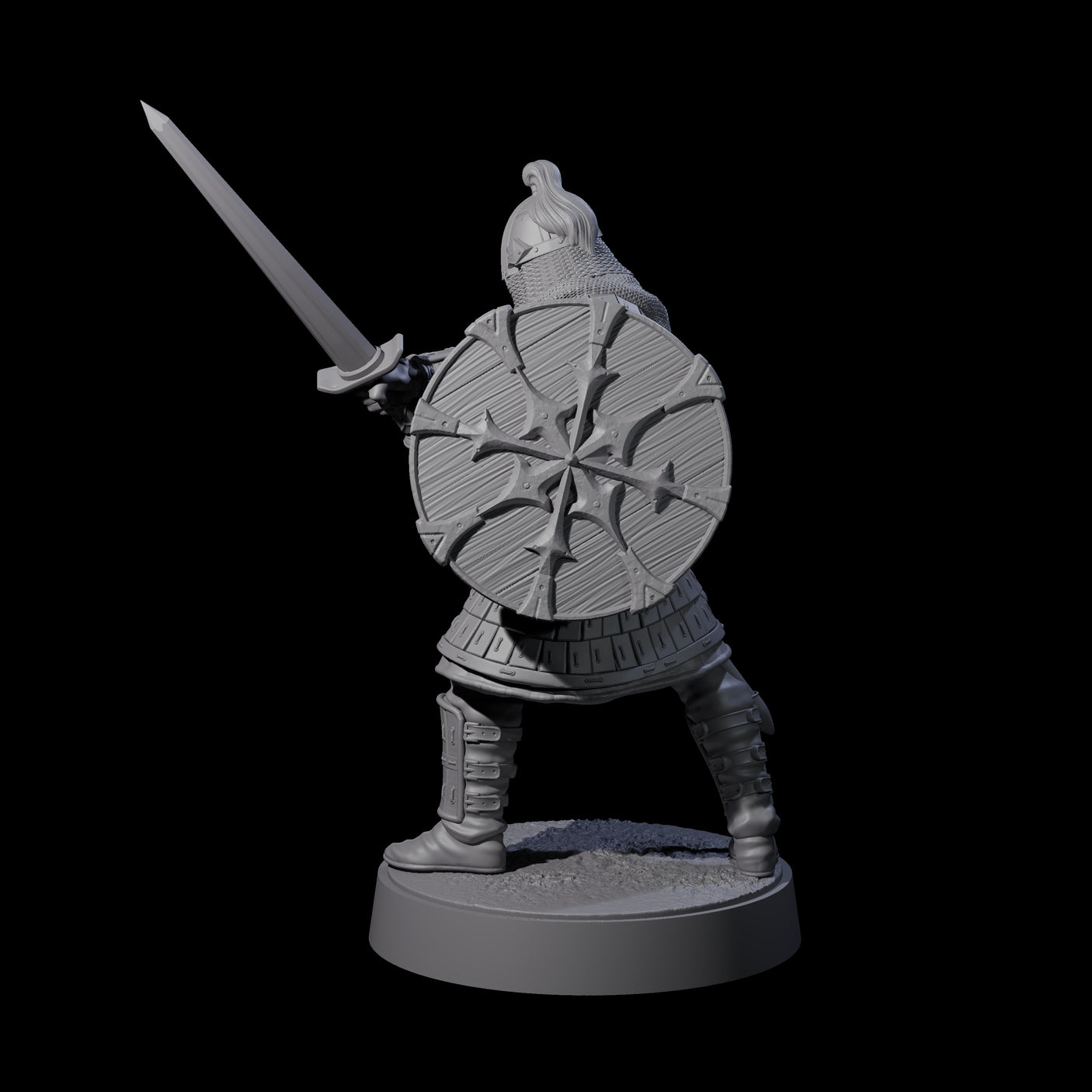Desert Mercenary C Miniature for Dungeons and Dragons, Pathfinder or other TTRPGs